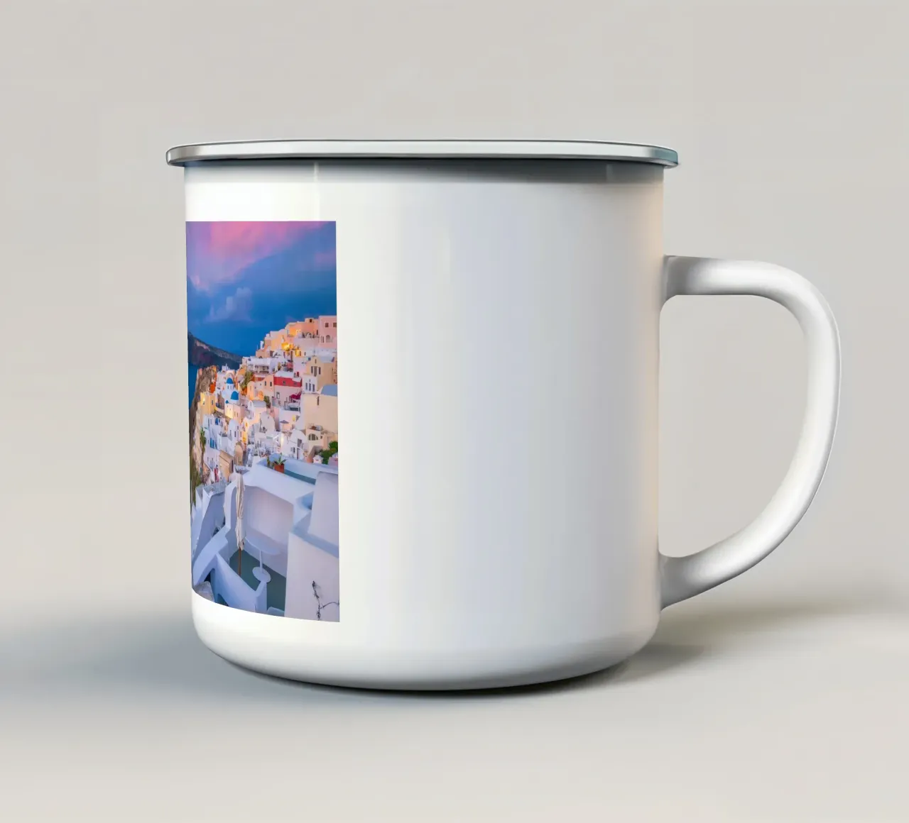 Santorini, Greece tazza in smalto da Wanderlust Vibes