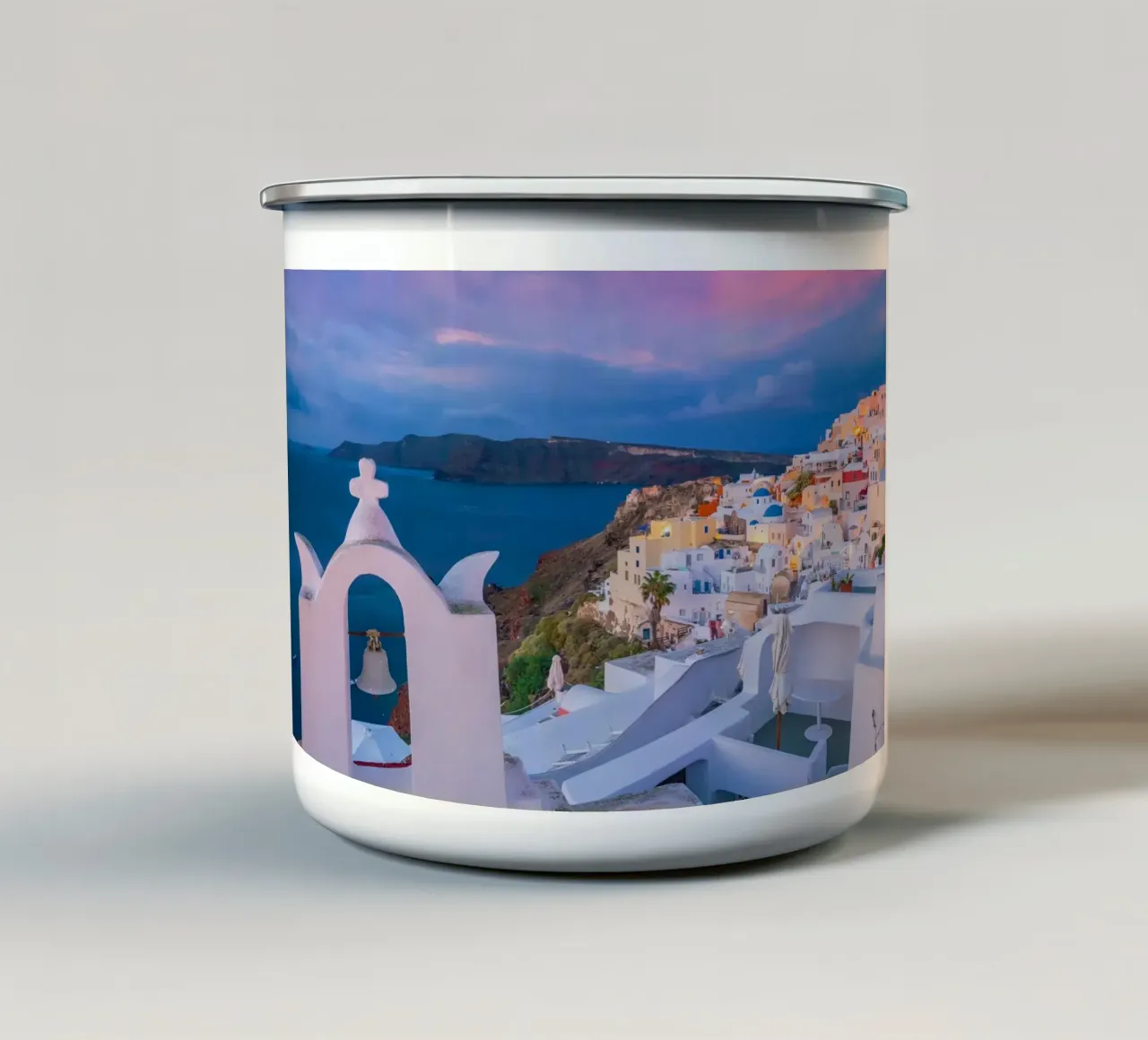 Santorini, Greece tazza in smalto da Wanderlust Vibes