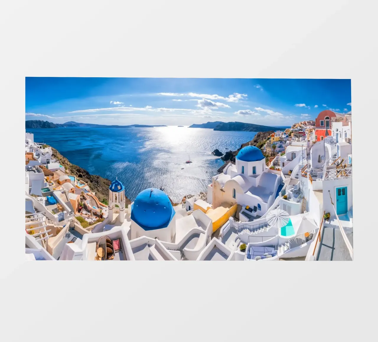 Santorini, Greece telo in pvc da Wanderlust Vibes