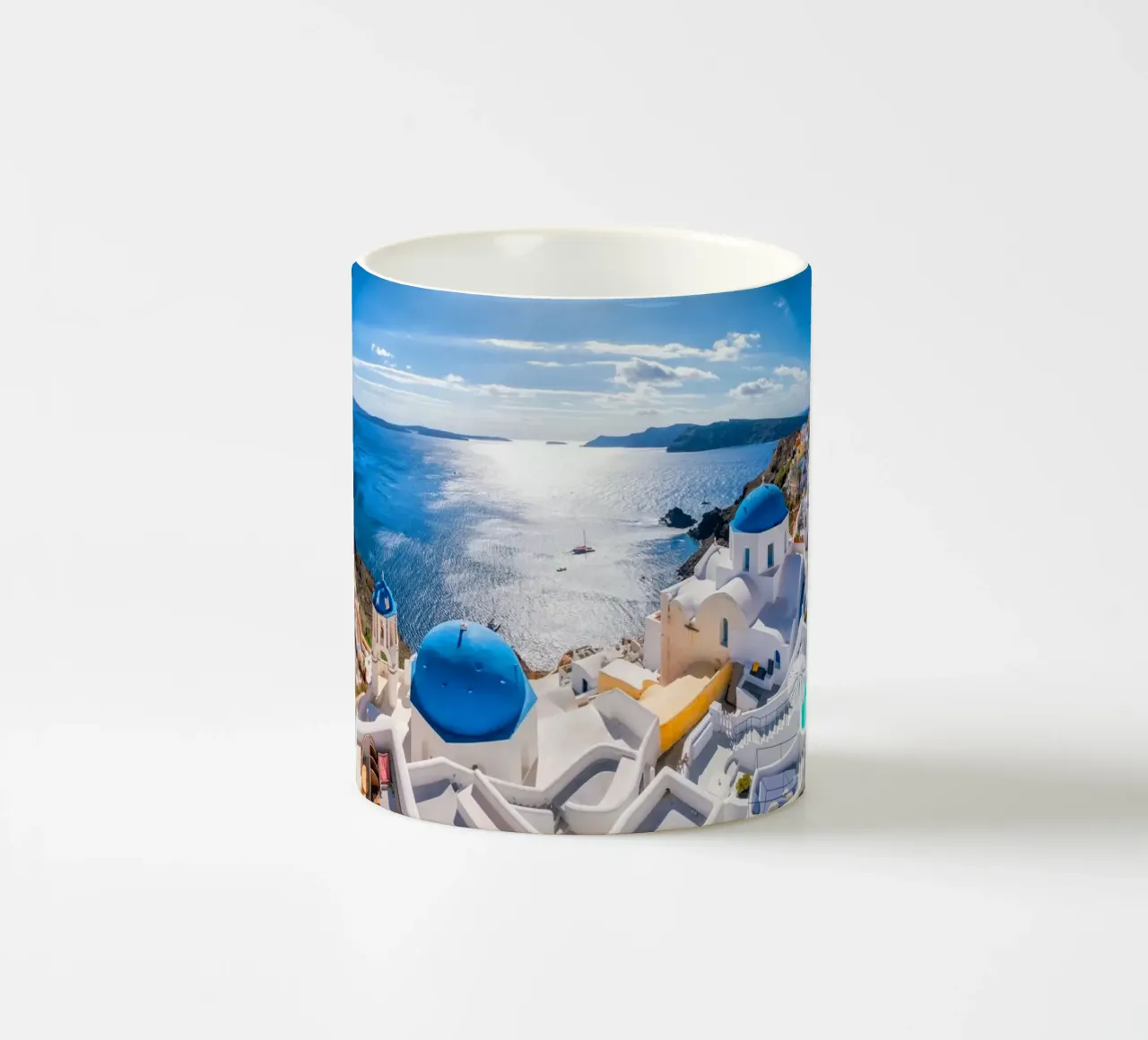 Santorini, Greece tazza in ceramica da Wanderlust Vibes