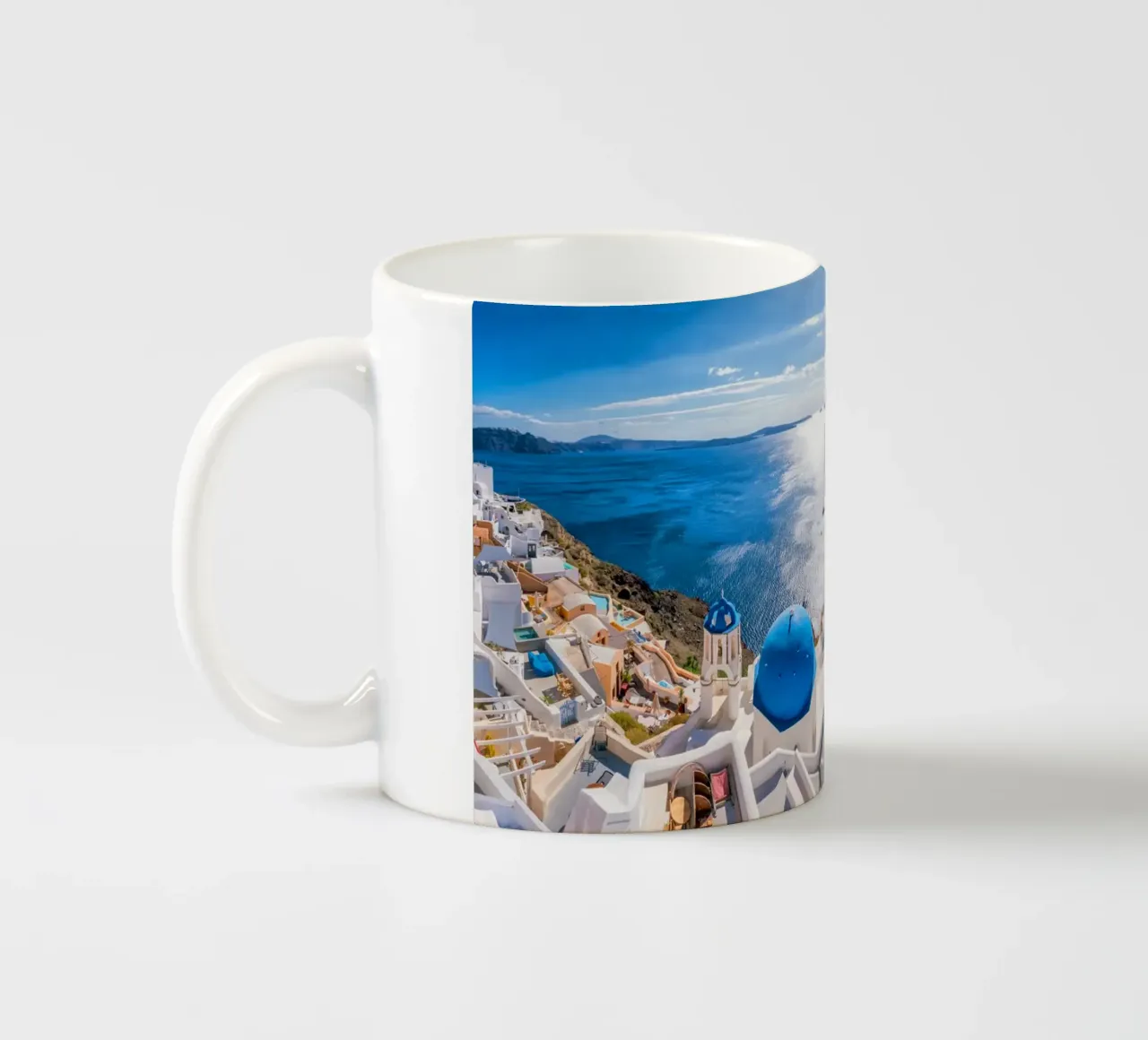 Santorini, Greece tazza in ceramica da Wanderlust Vibes