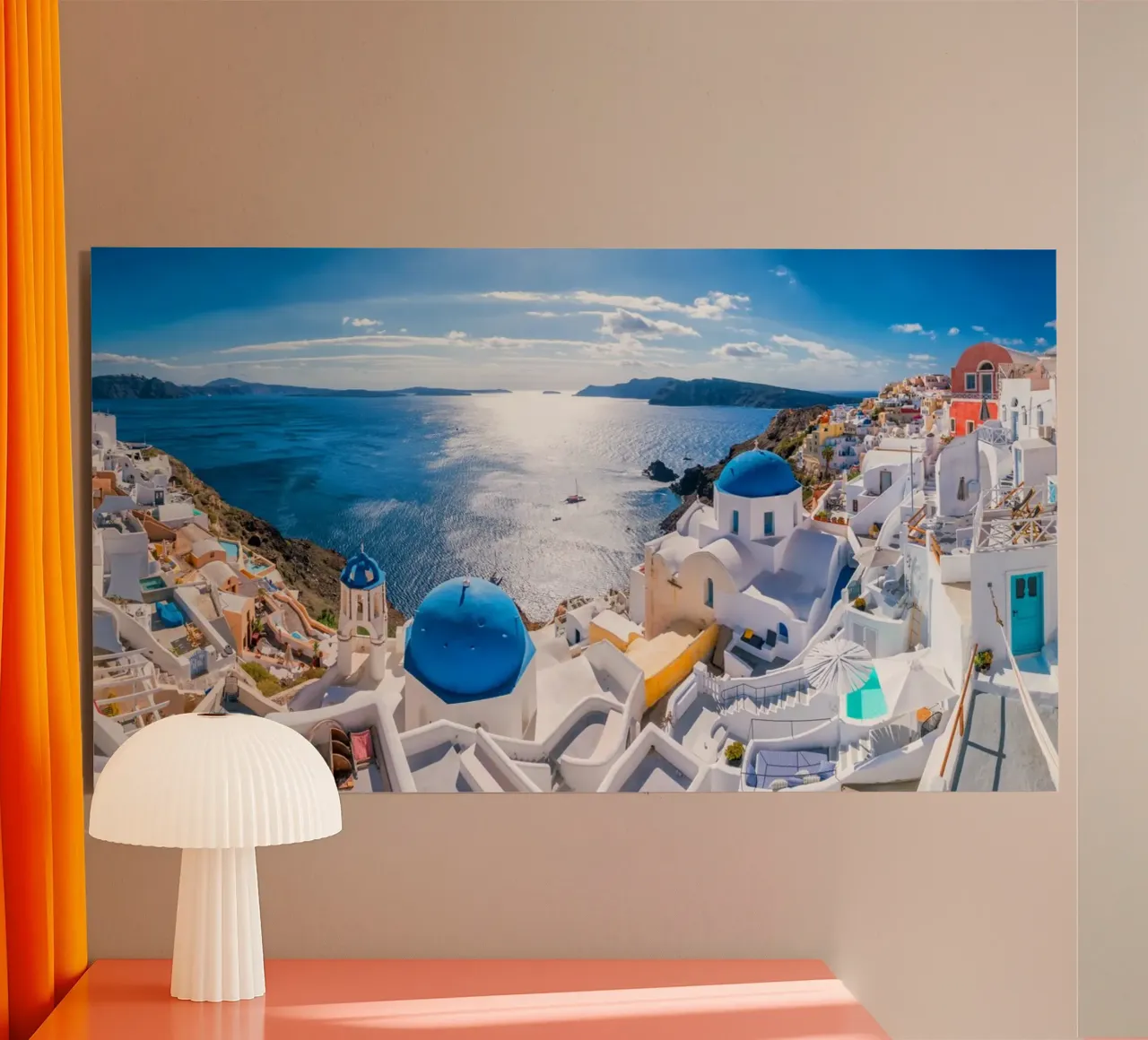 Santorini, Greece alluminio dibond da Wanderlust Vibes