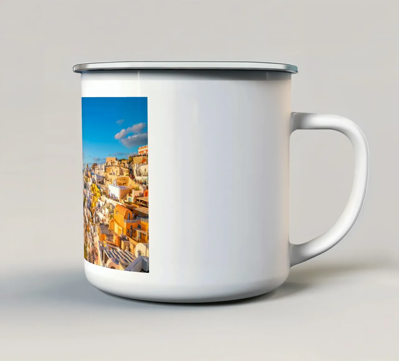 Santorini, Greece tazza in smalto da Wanderlust Vibes
