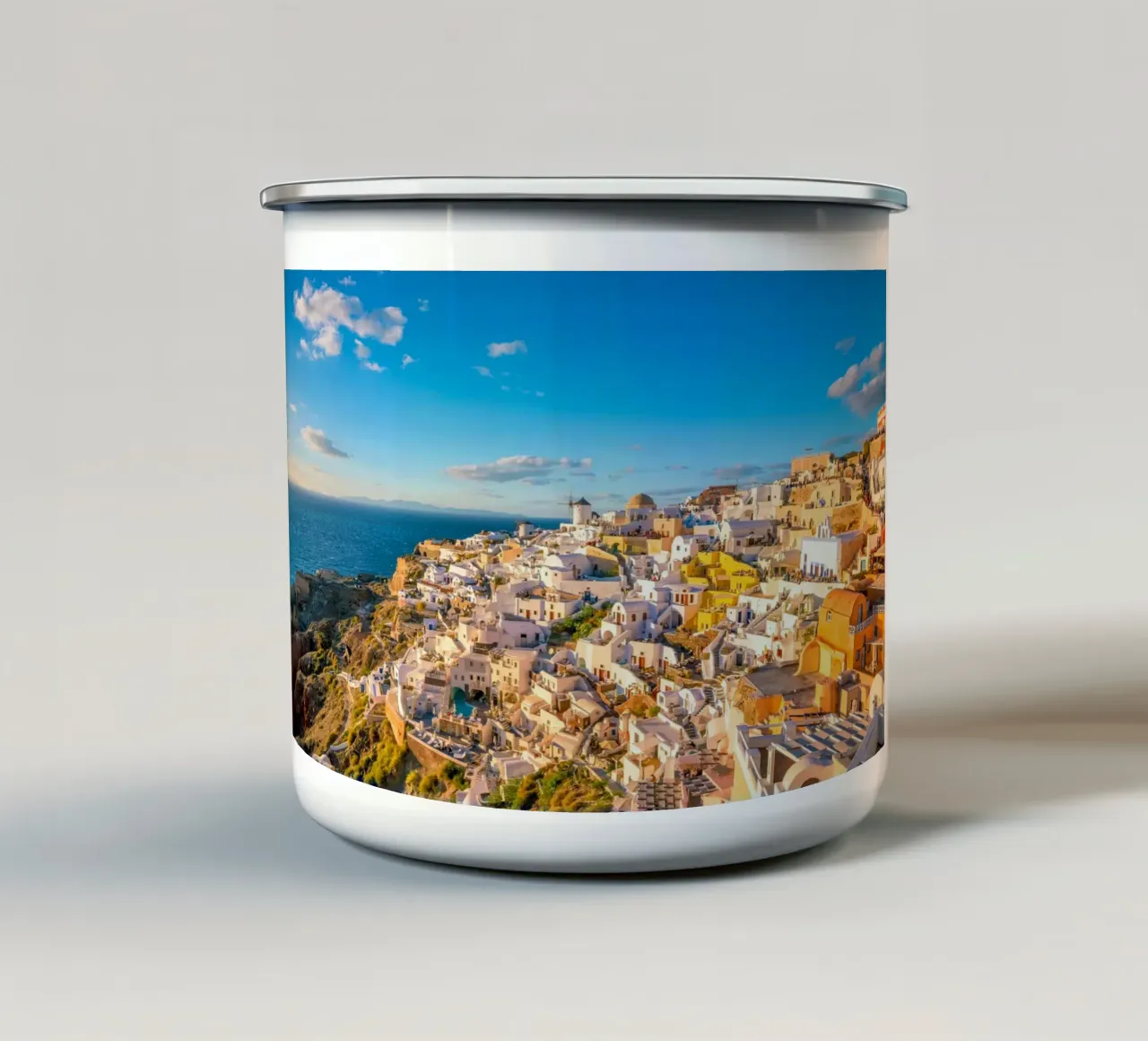Santorini, Greece tazza in smalto da Wanderlust Vibes