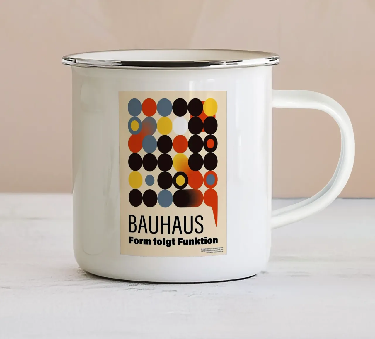 Bauhaus 1919 tazza in smalto da Simeon
