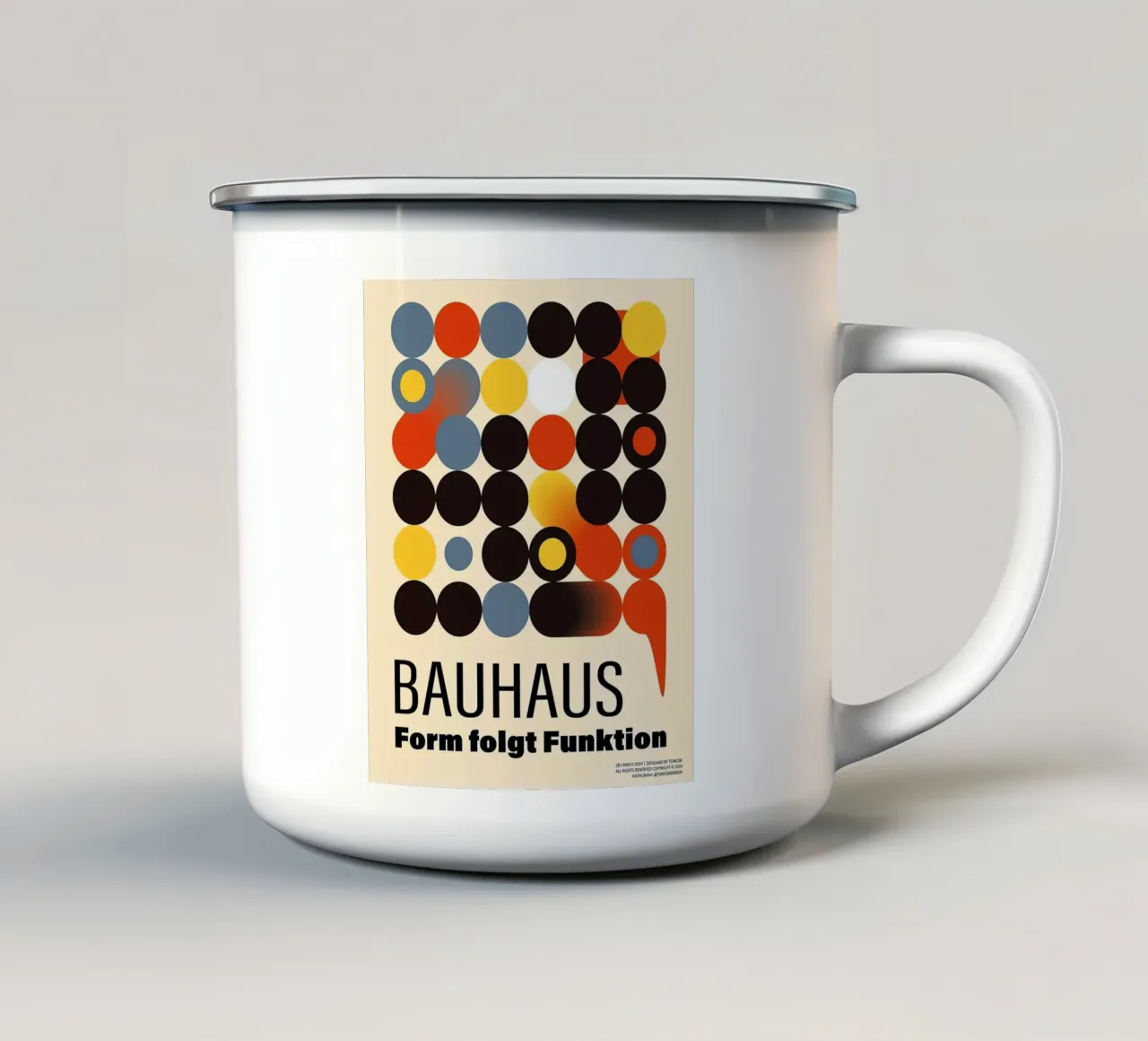 Bauhaus 1919 tazza in smalto da Simeon