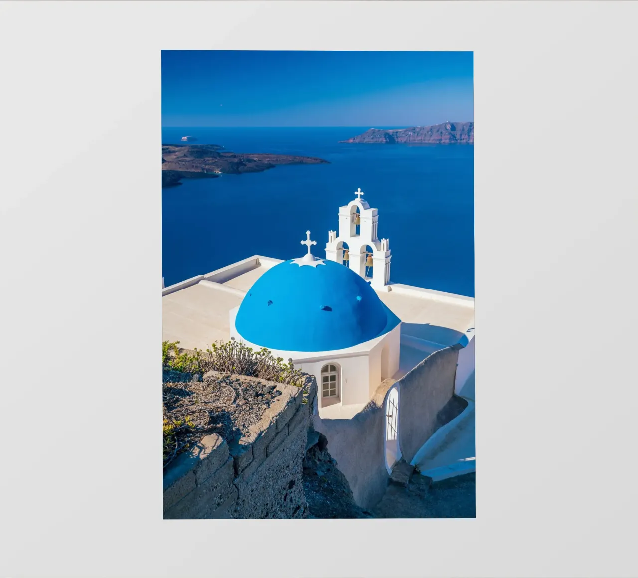 Santorini, Greece telo in pvc da Wanderlust Vibes