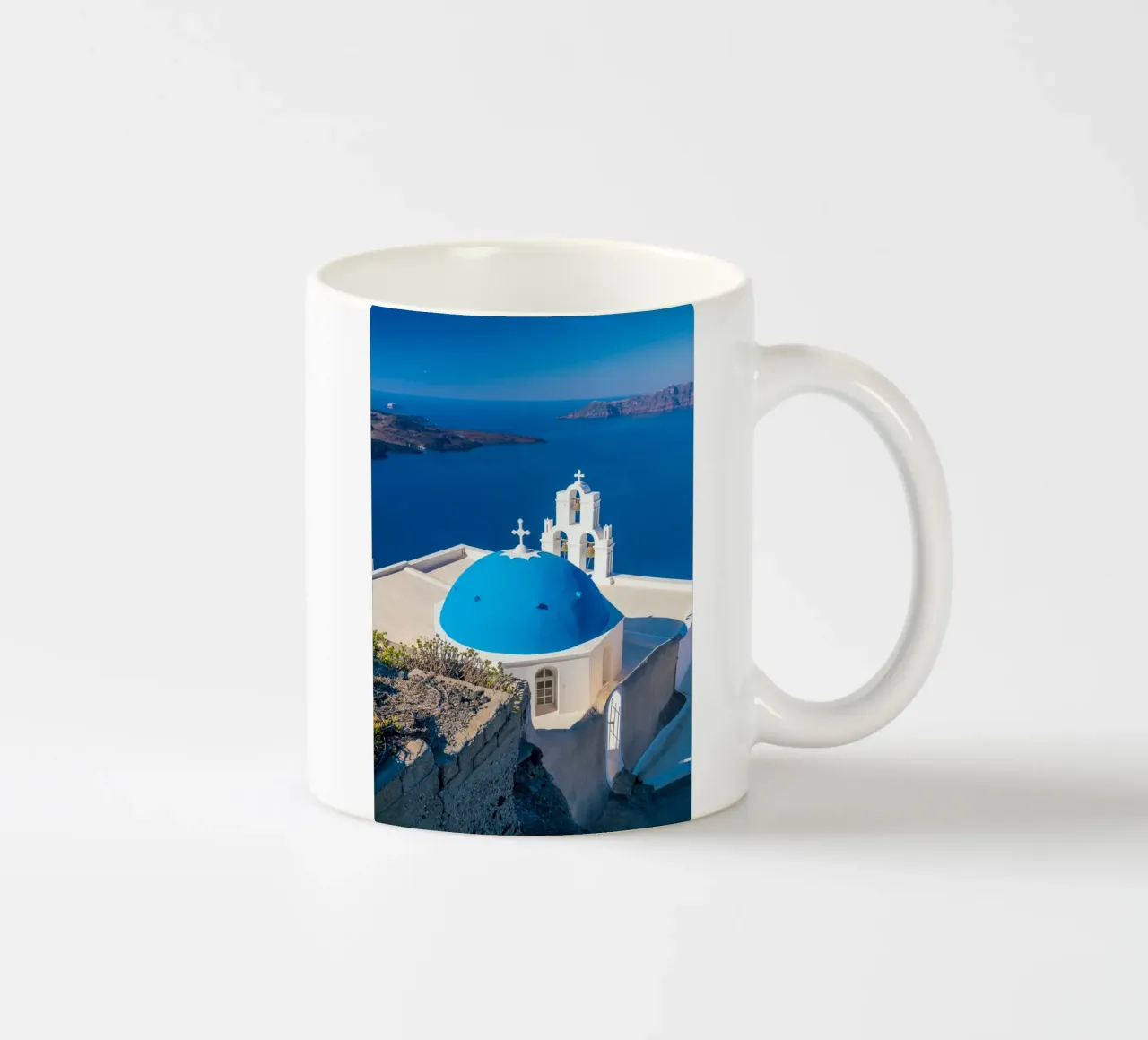Santorini, Greece tazza in ceramica da Wanderlust Vibes
