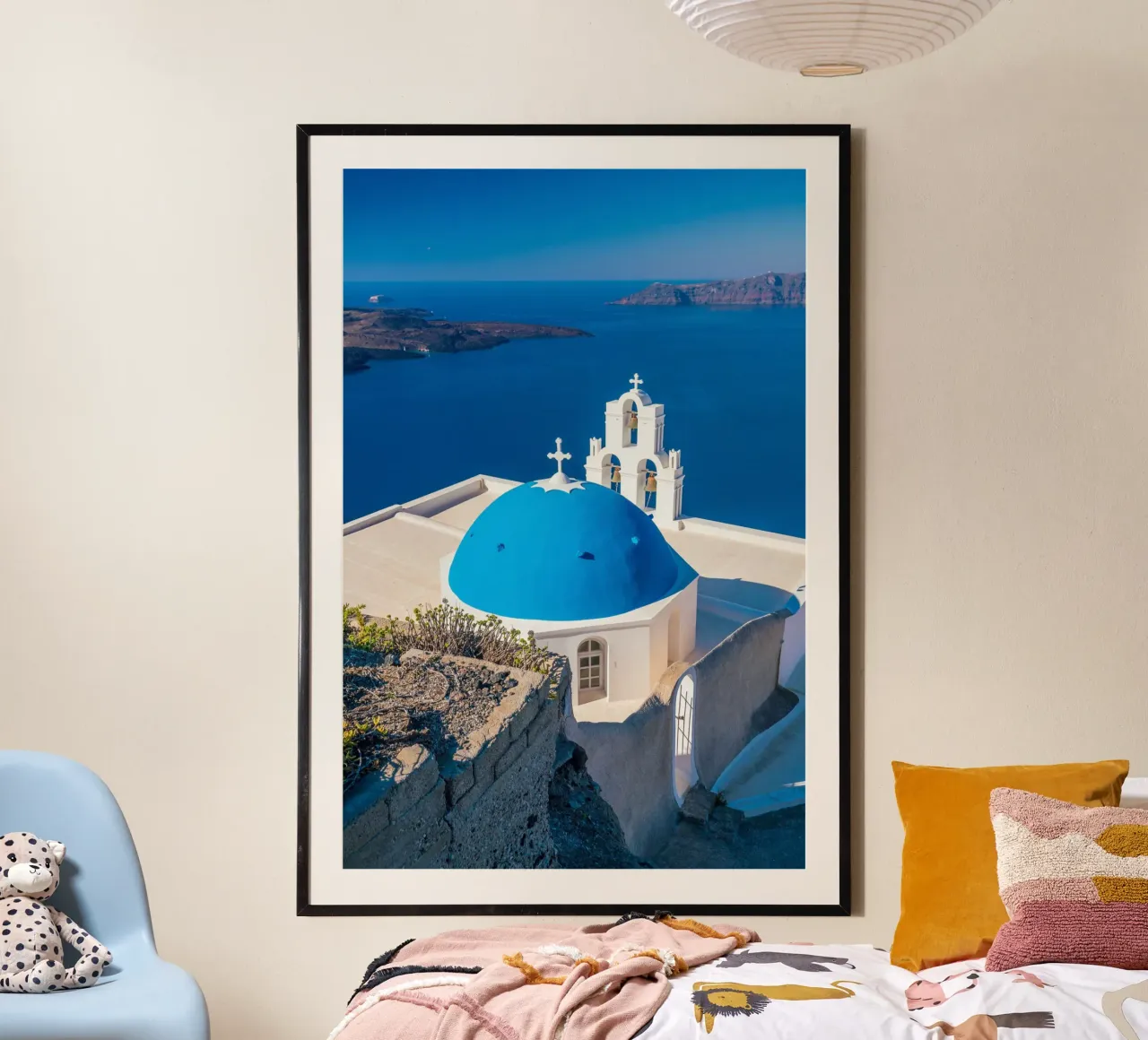 Santorini, Greece carta hahnemühle da Wanderlust Vibes