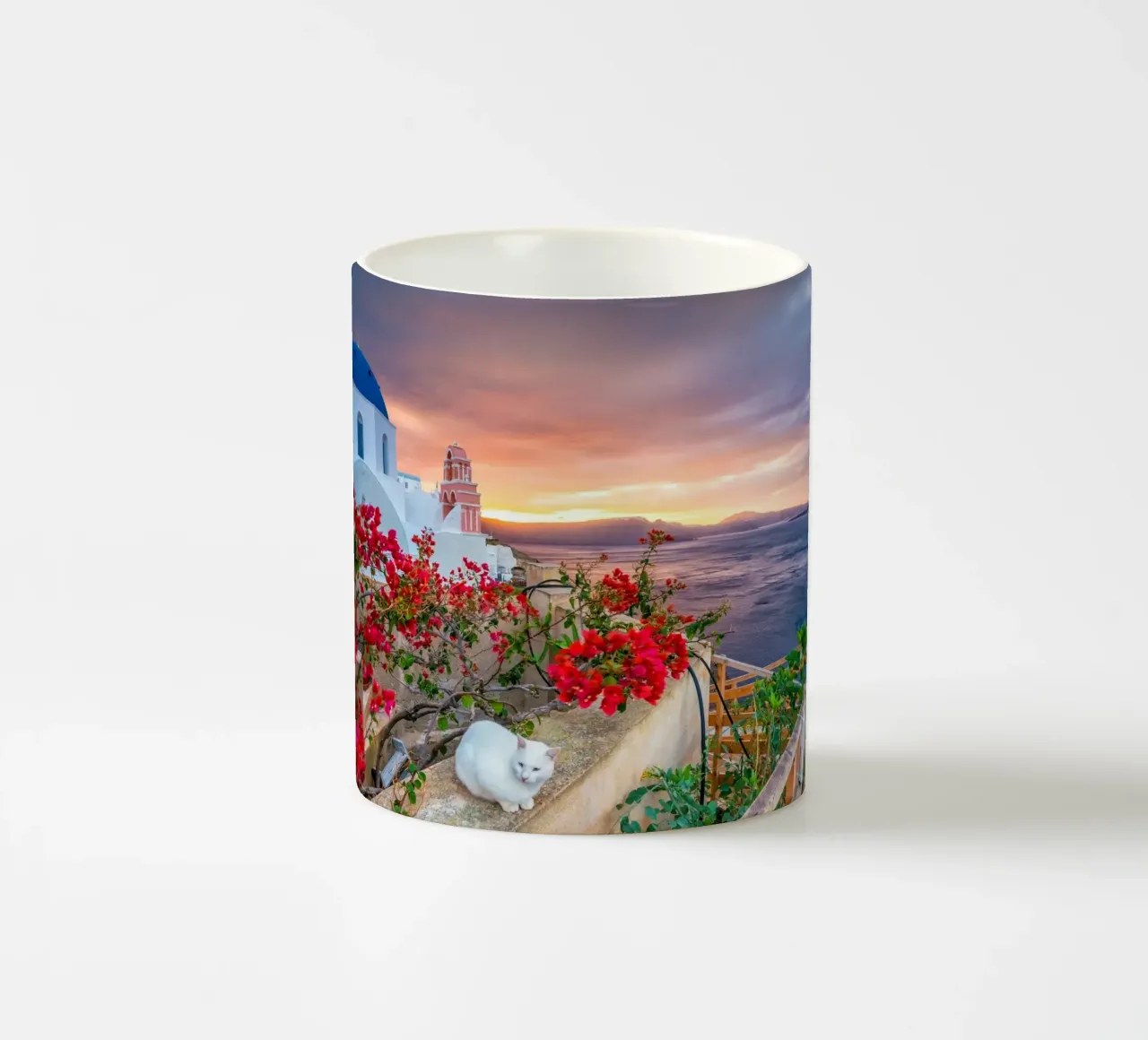 Santorini, Greece tazza in ceramica da Wanderlust Vibes