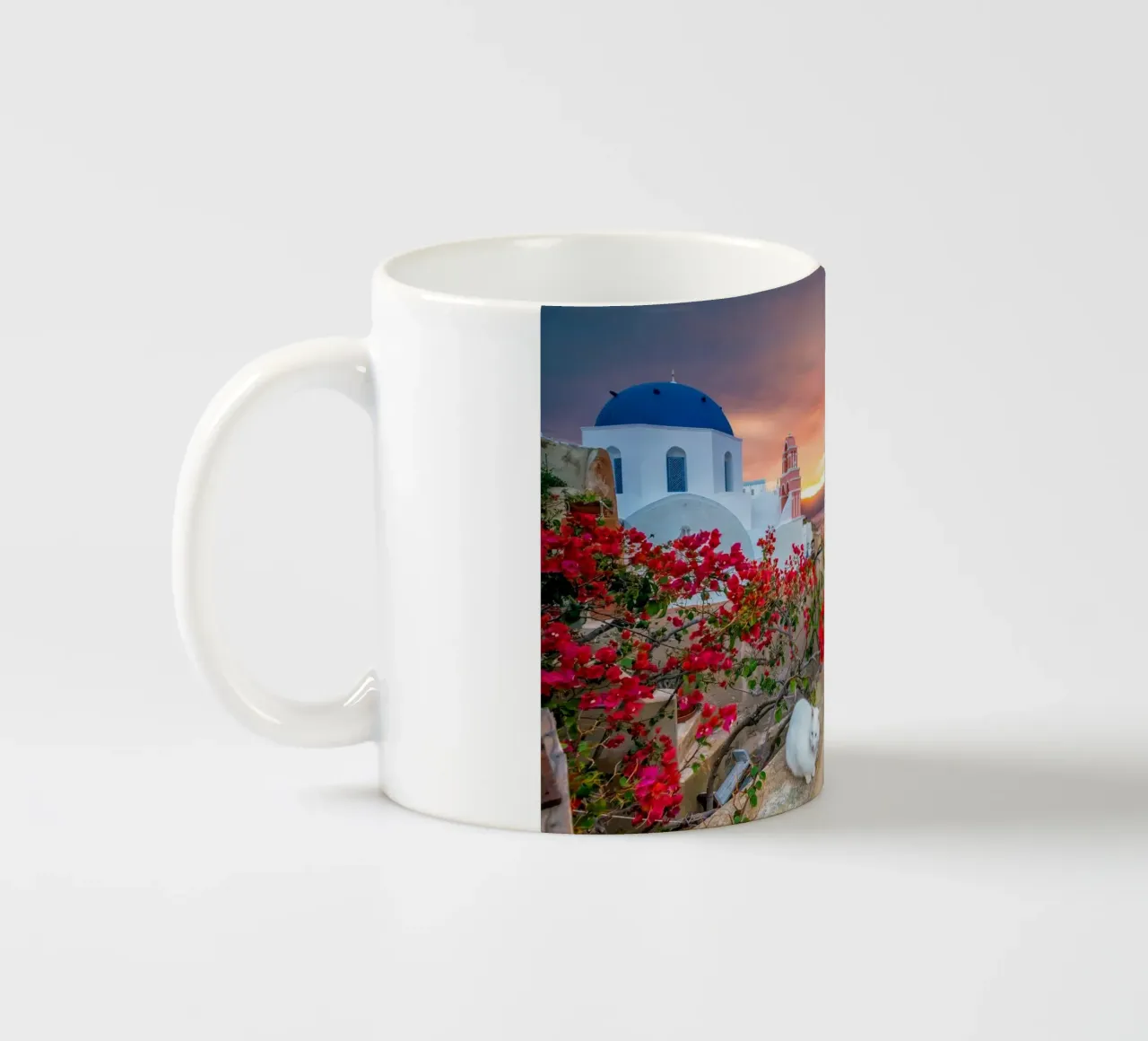Santorini, Greece tazza in ceramica da Wanderlust Vibes