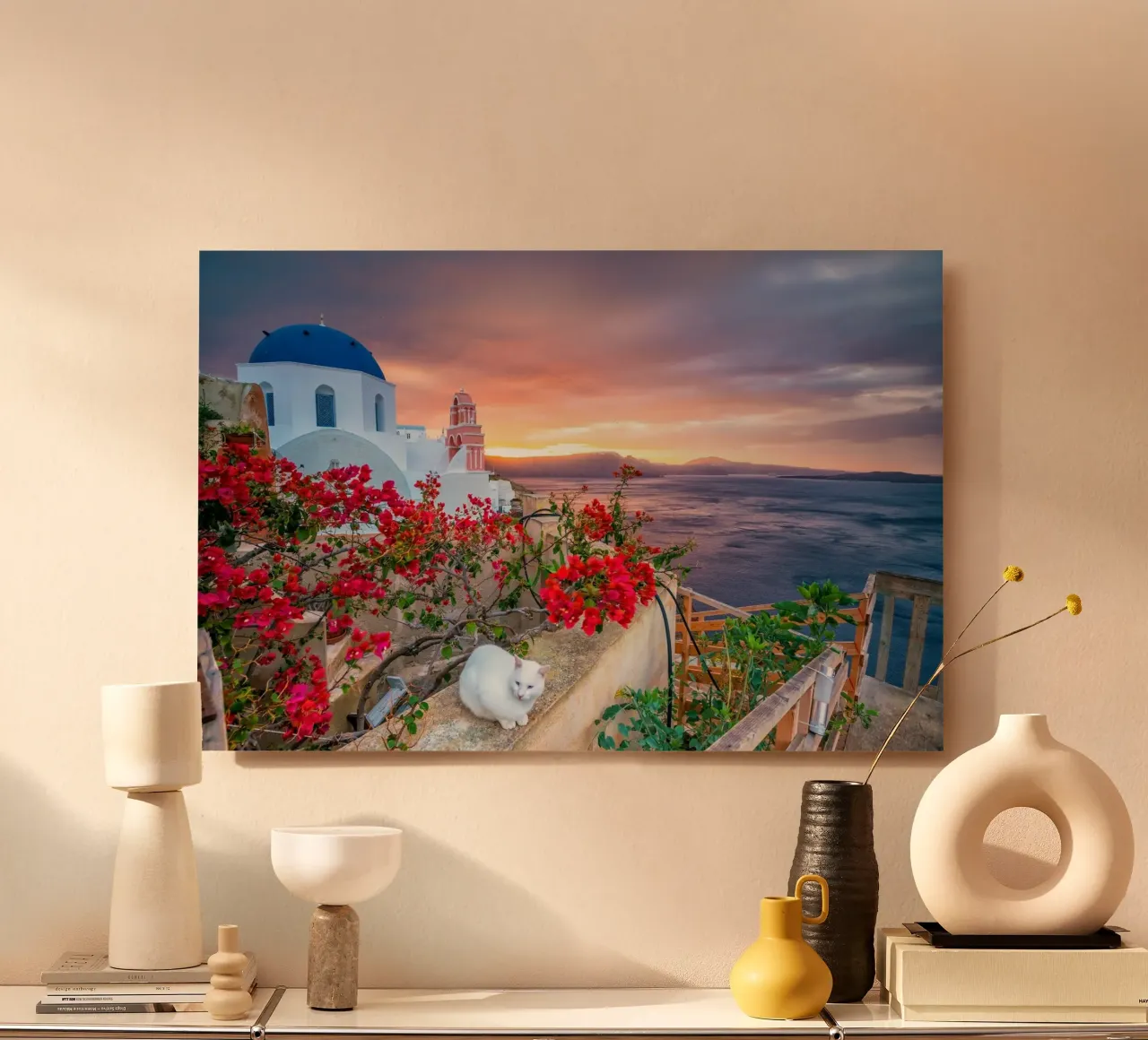 Santorini, Greece alluminio dibond da Wanderlust Vibes