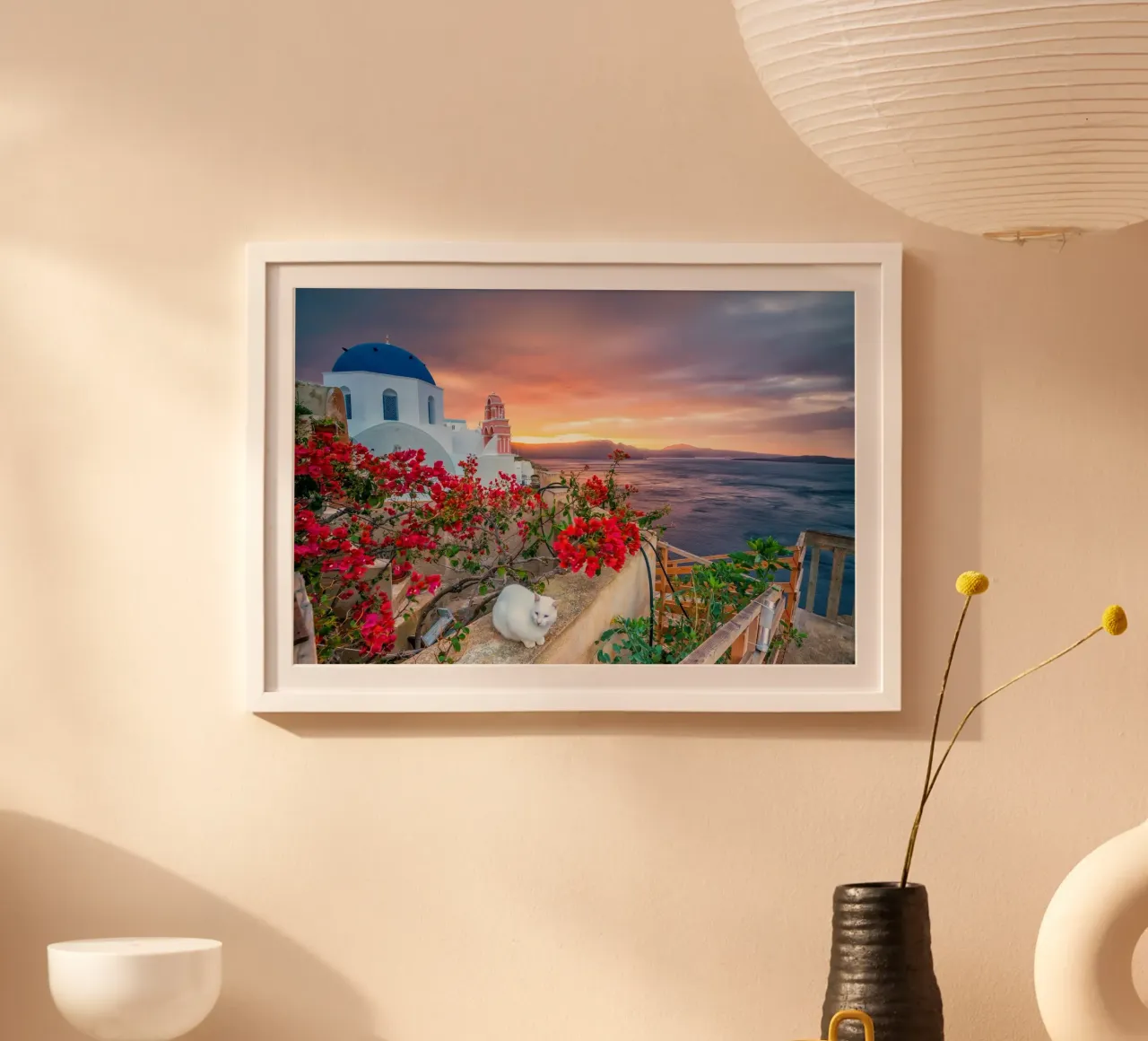 Santorini, Greece carta hahnemühle da Wanderlust Vibes
