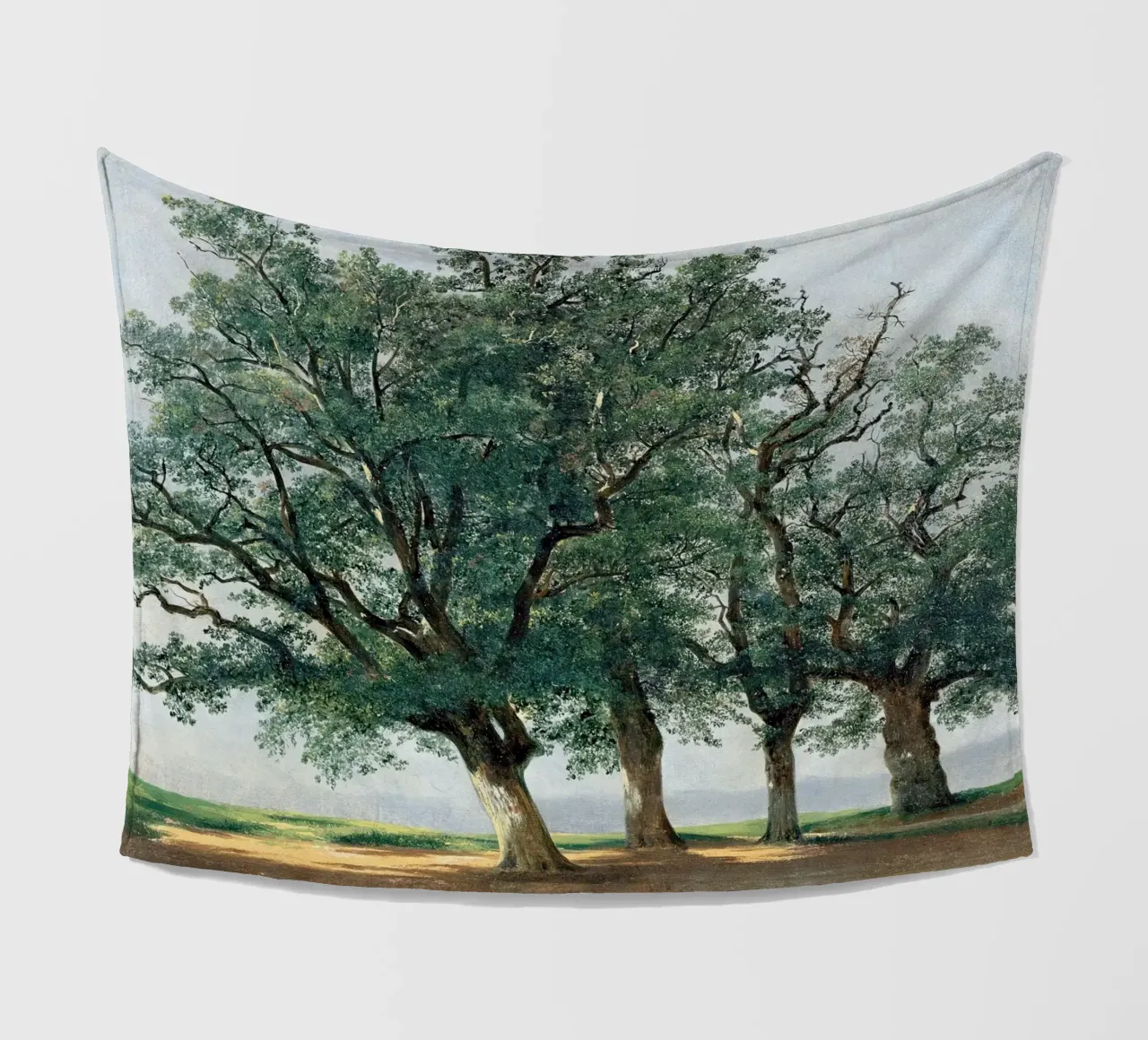 Four Great Trees - Alexandre Calame coperta in pile da apoloprints