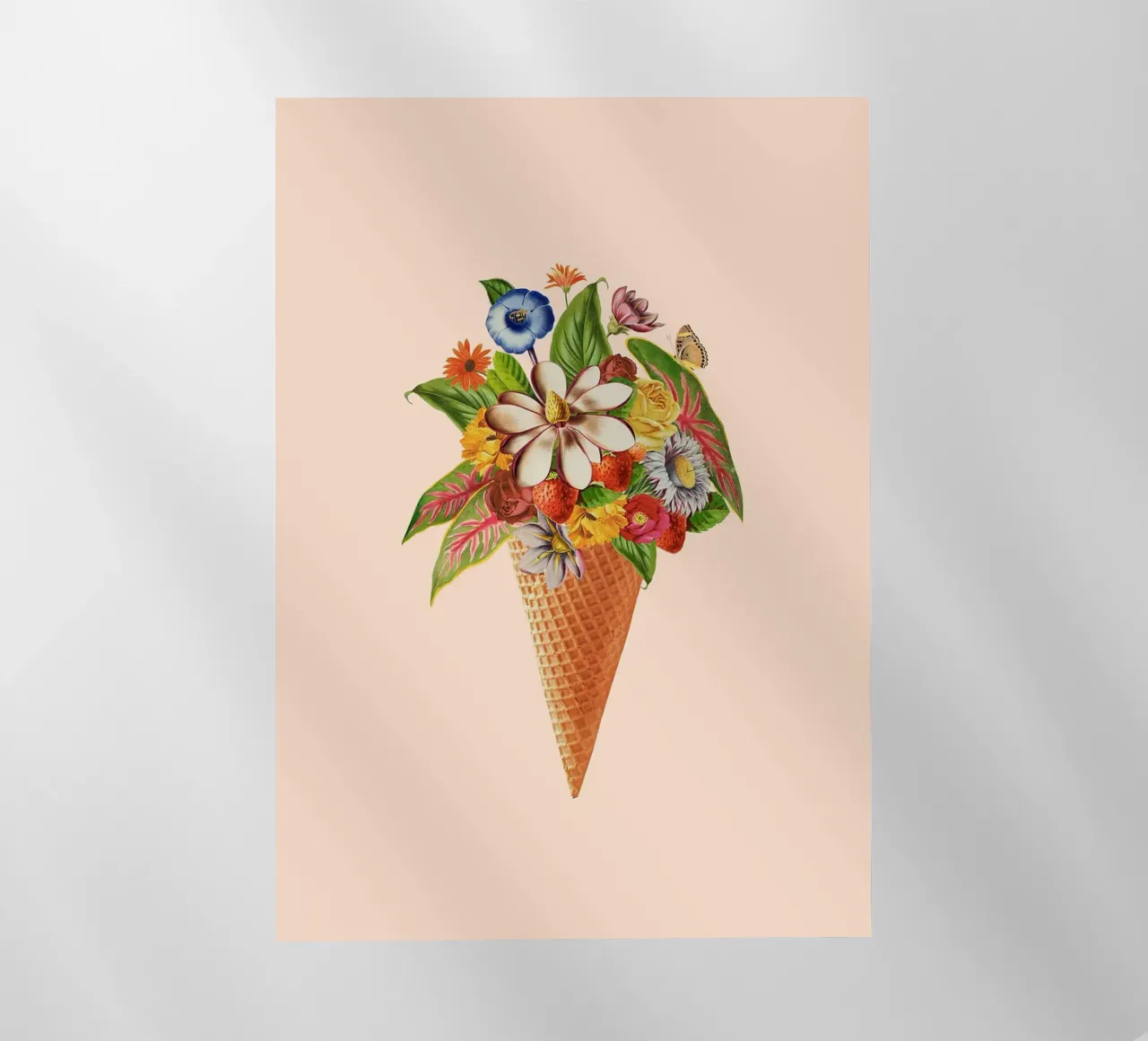 Gelato rosa botanico pellicola backlit da Charlotte Gagnon