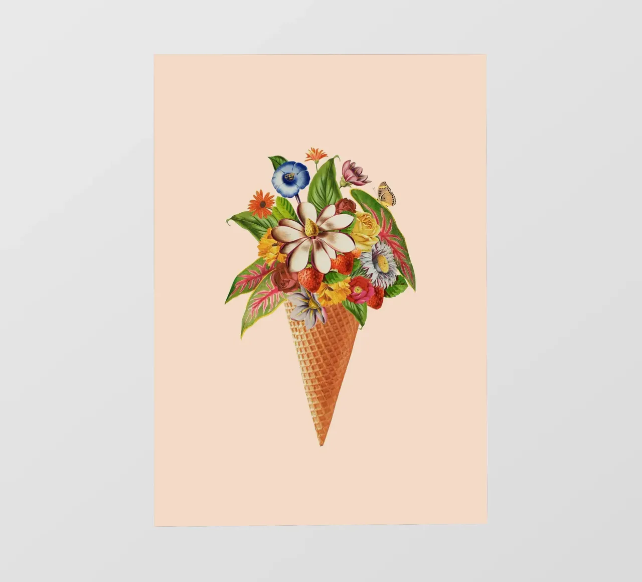 Gelato rosa botanico pellicola backlit da Charlotte Gagnon