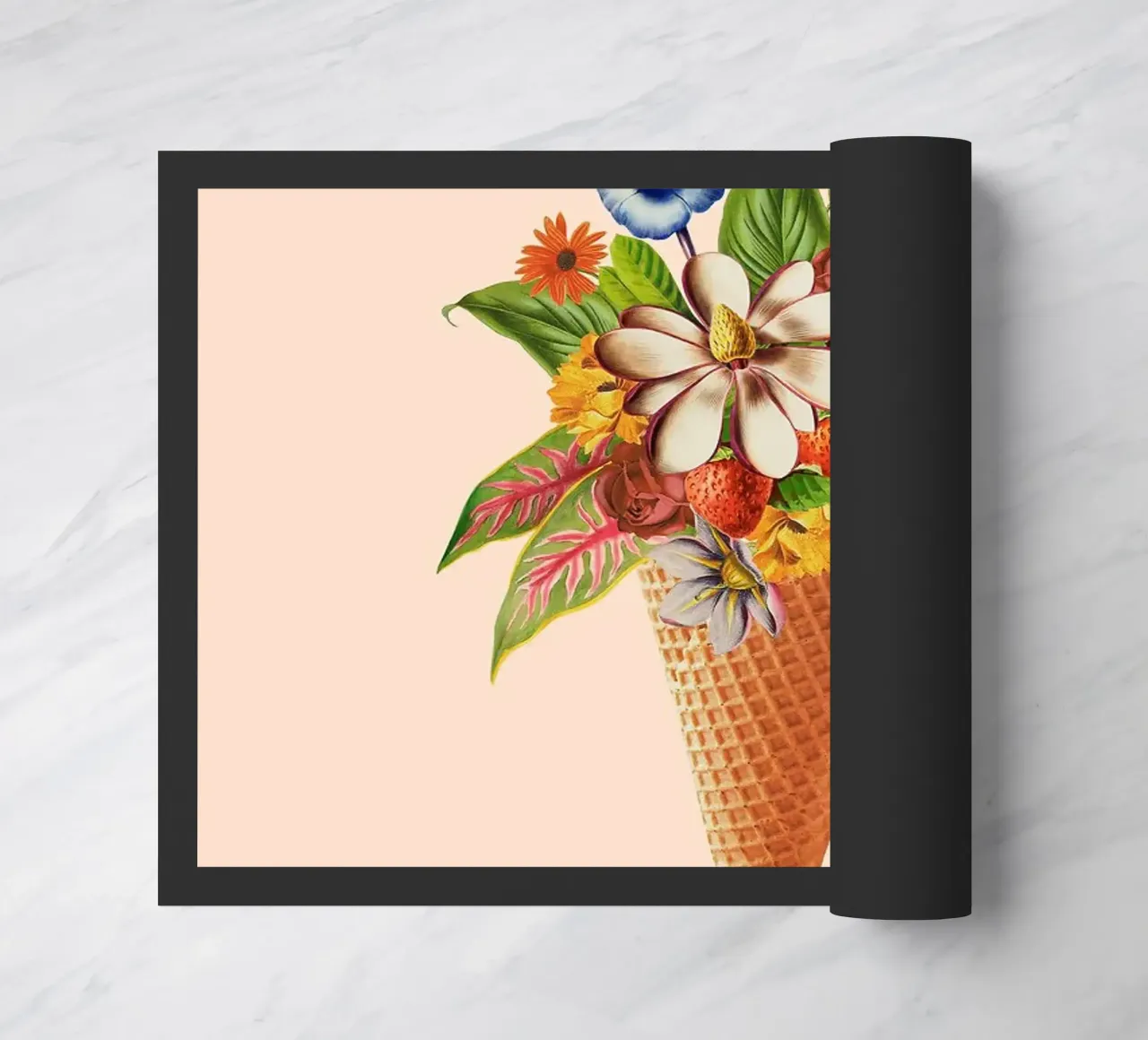 Gelato rosa botanico zerbino da Charlotte Gagnon