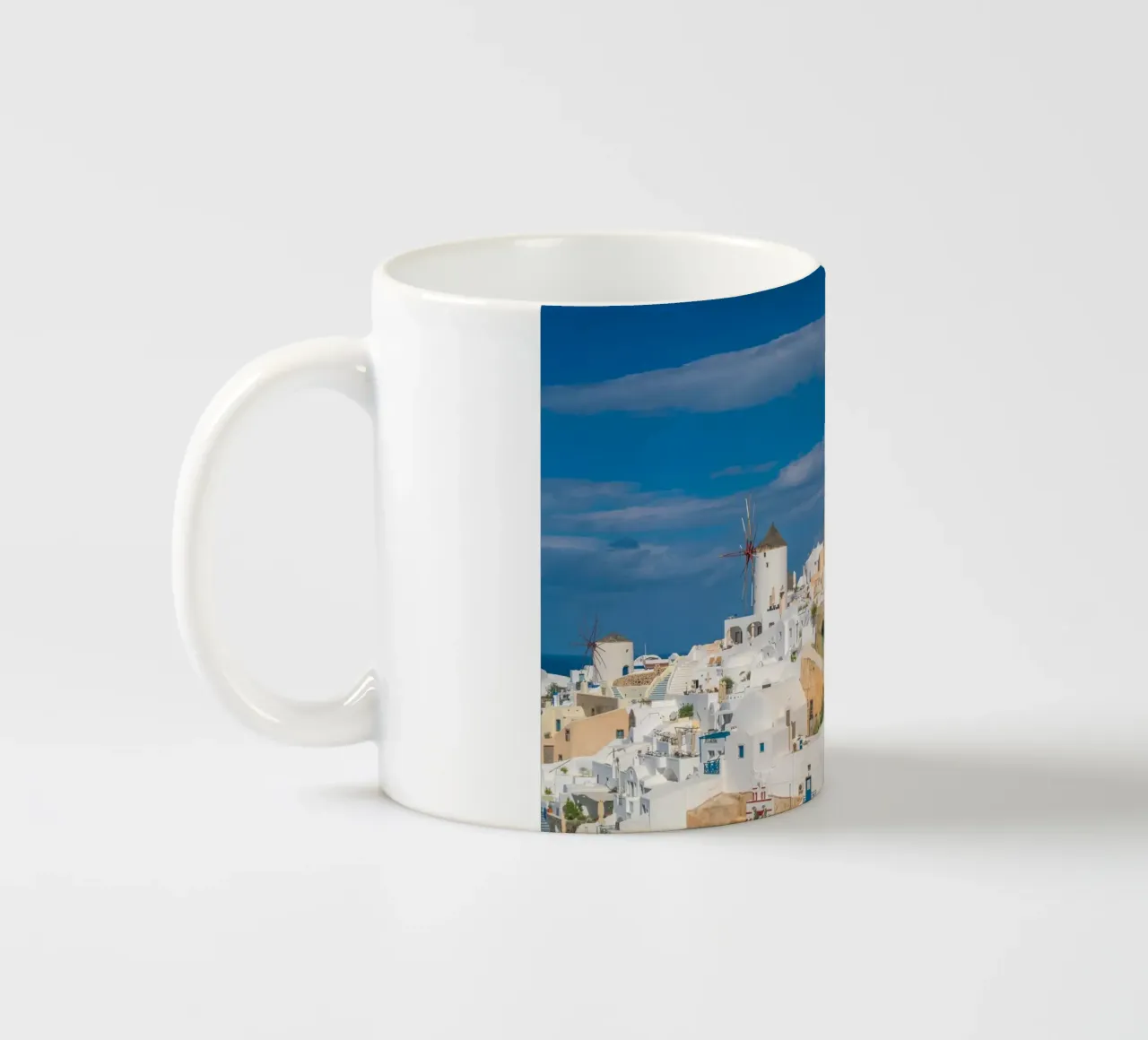 Santorini, Greece tazza in ceramica da Wanderlust Vibes