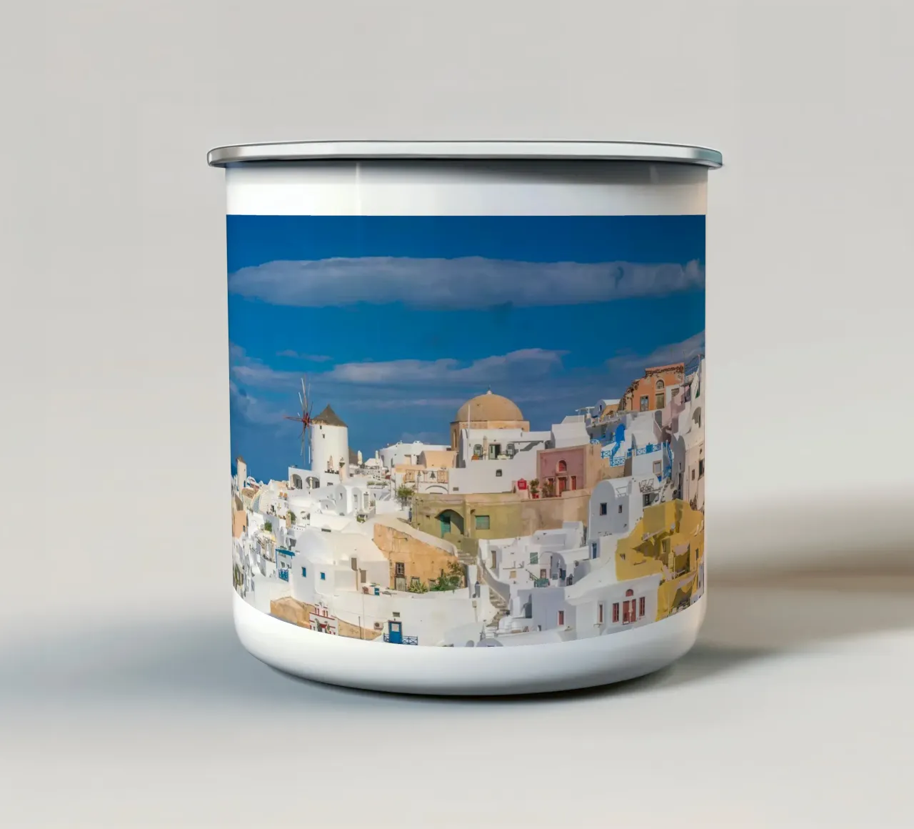 Santorini, Greece tazza in smalto da Wanderlust Vibes