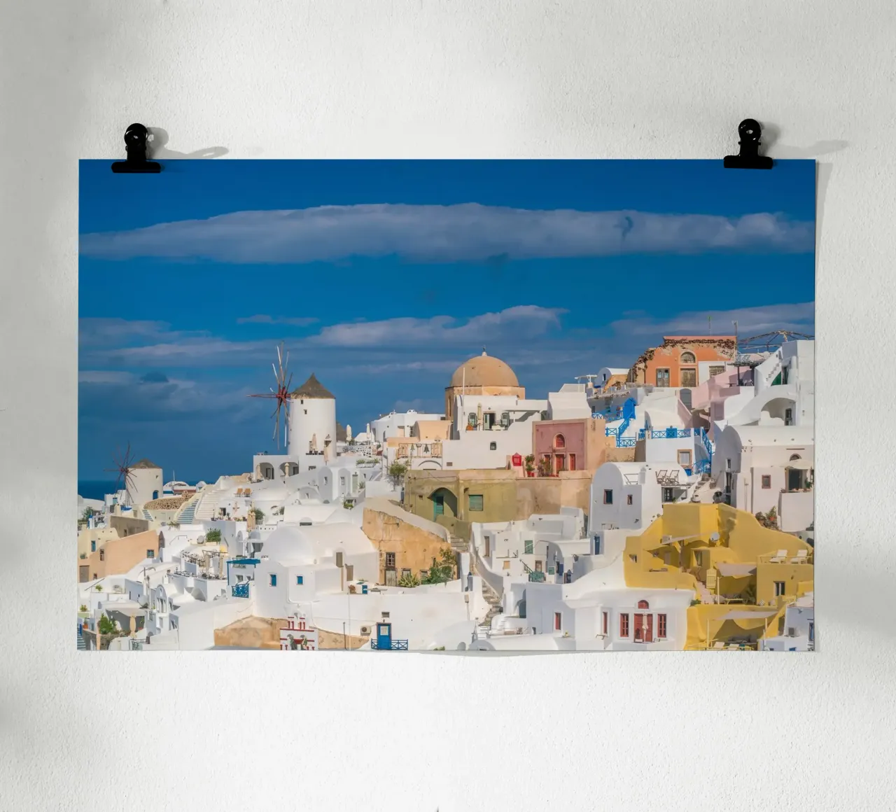 Santorini, Greece carta hahnemühle da Wanderlust Vibes