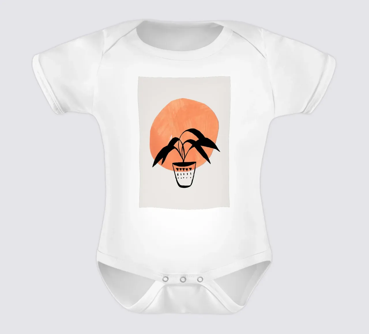 Vaso in argilla body neonato maniche corte da Charlotte Gagnon