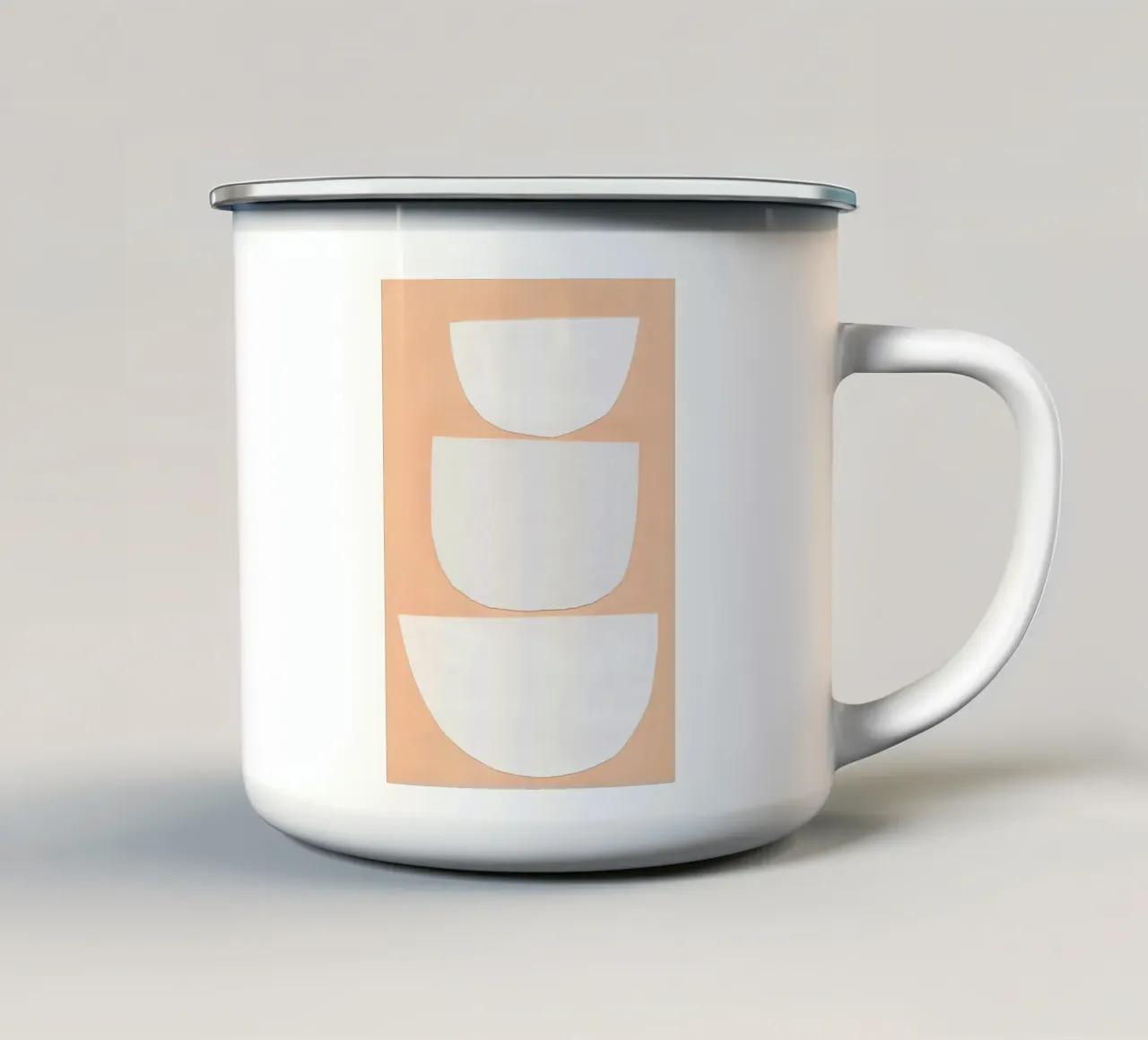 Forme tagliate n. 2 tazza in smalto da Charlotte Gagnon