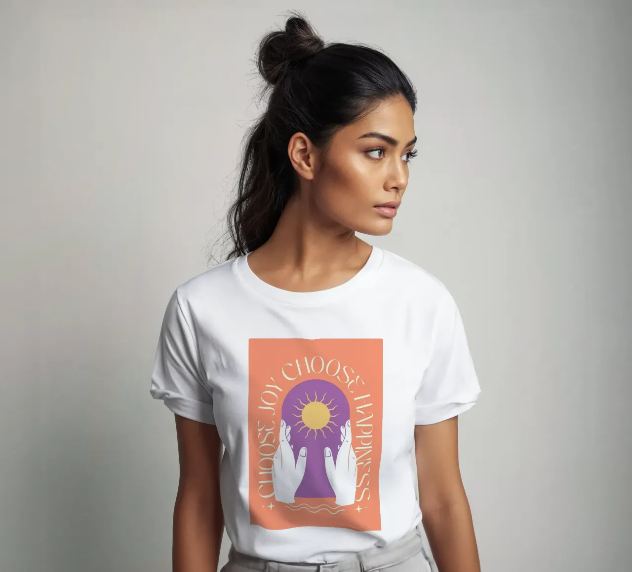 Scegliete la gioia e la felicità t-shirt da Charlotte Gagnon