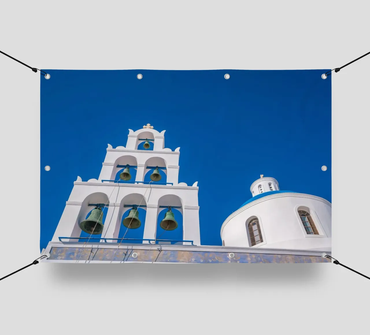 Santorini, Greece telo in pvc da Wanderlust Vibes