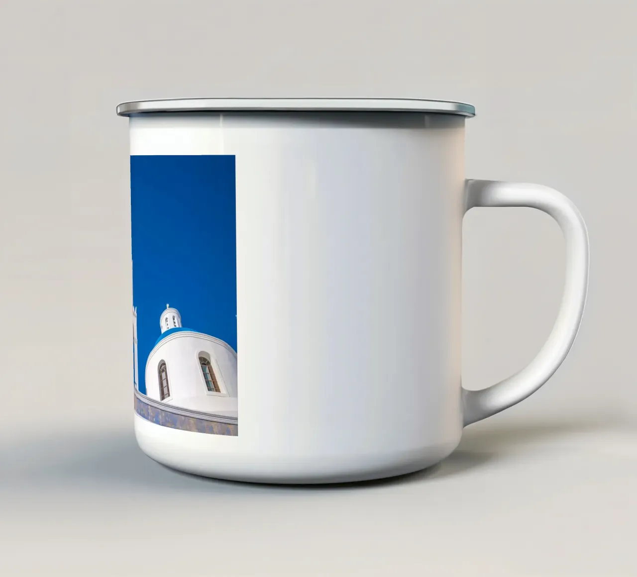 Santorini, Greece tazza in smalto da Wanderlust Vibes
