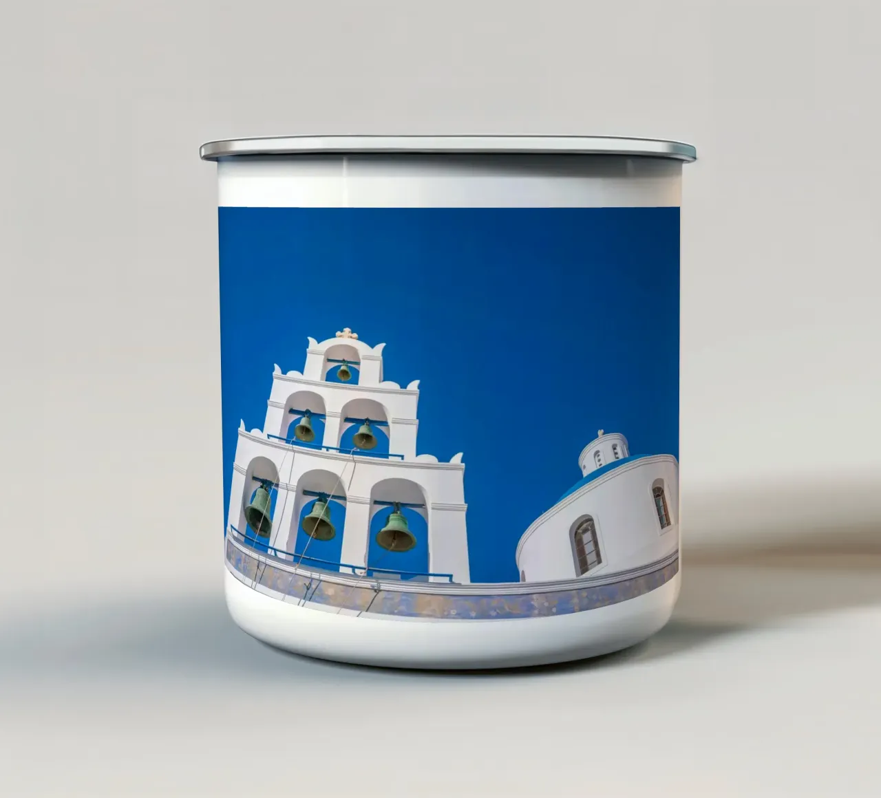 Santorini, Greece tazza in smalto da Wanderlust Vibes