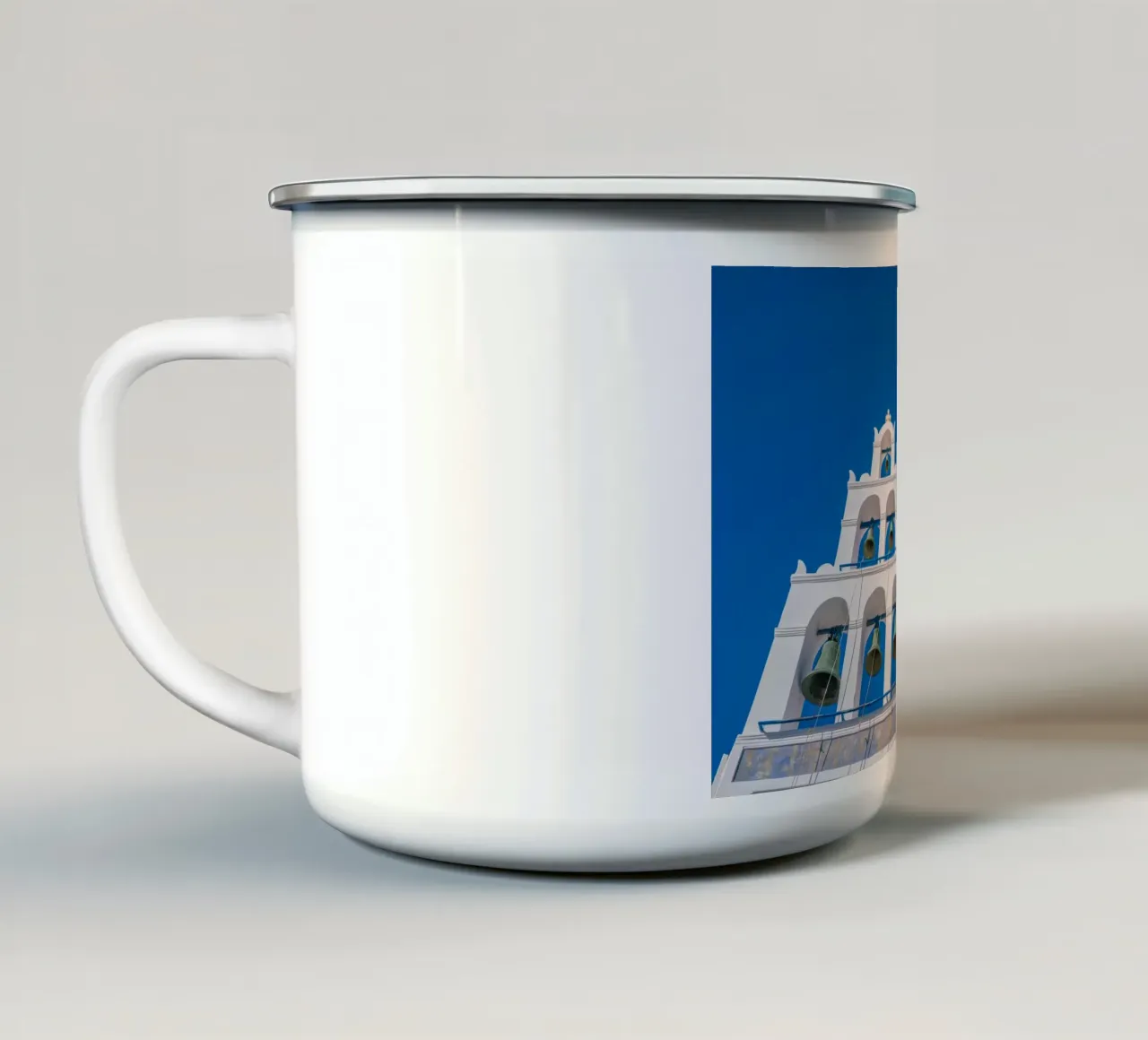 Santorini, Greece tazza in smalto da Wanderlust Vibes