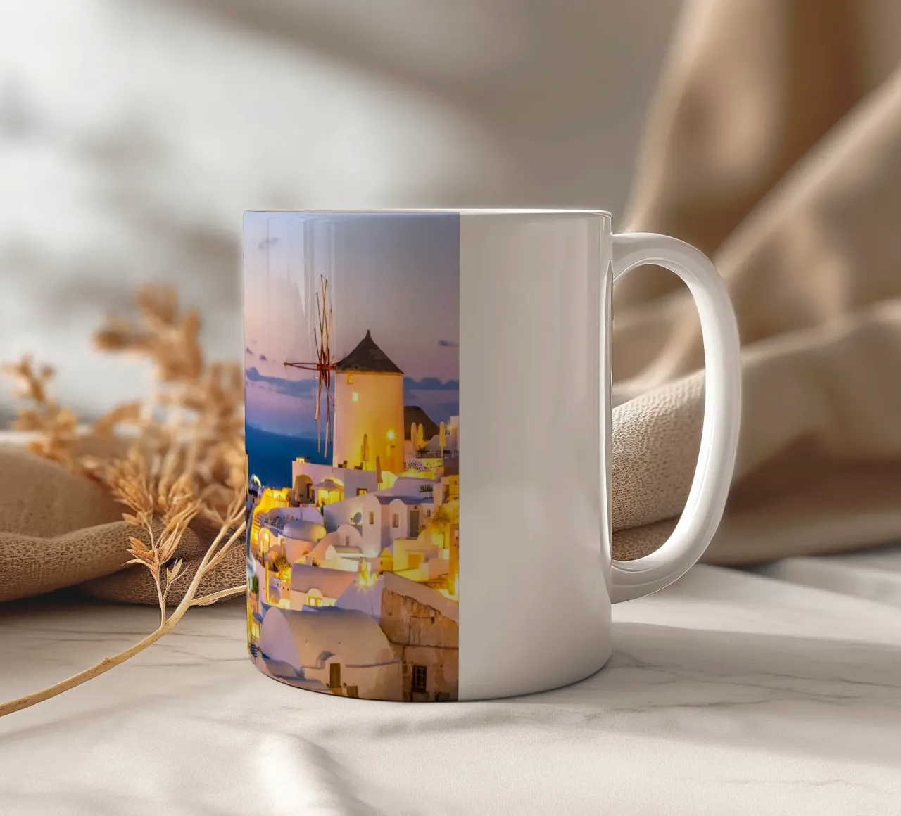 Santorini, Greece tazza in ceramica da Wanderlust Vibes