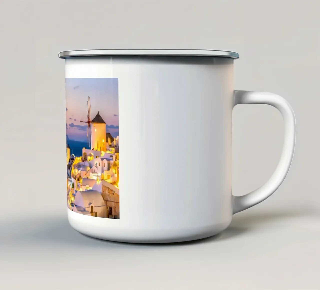 Santorini, Greece tazza in smalto da Wanderlust Vibes
