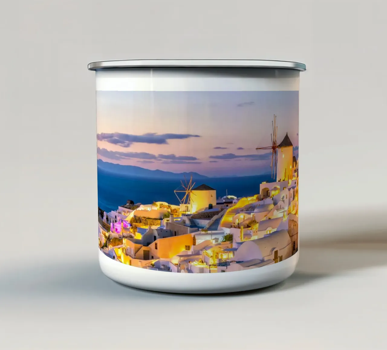 Santorini, Greece tazza in smalto da Wanderlust Vibes