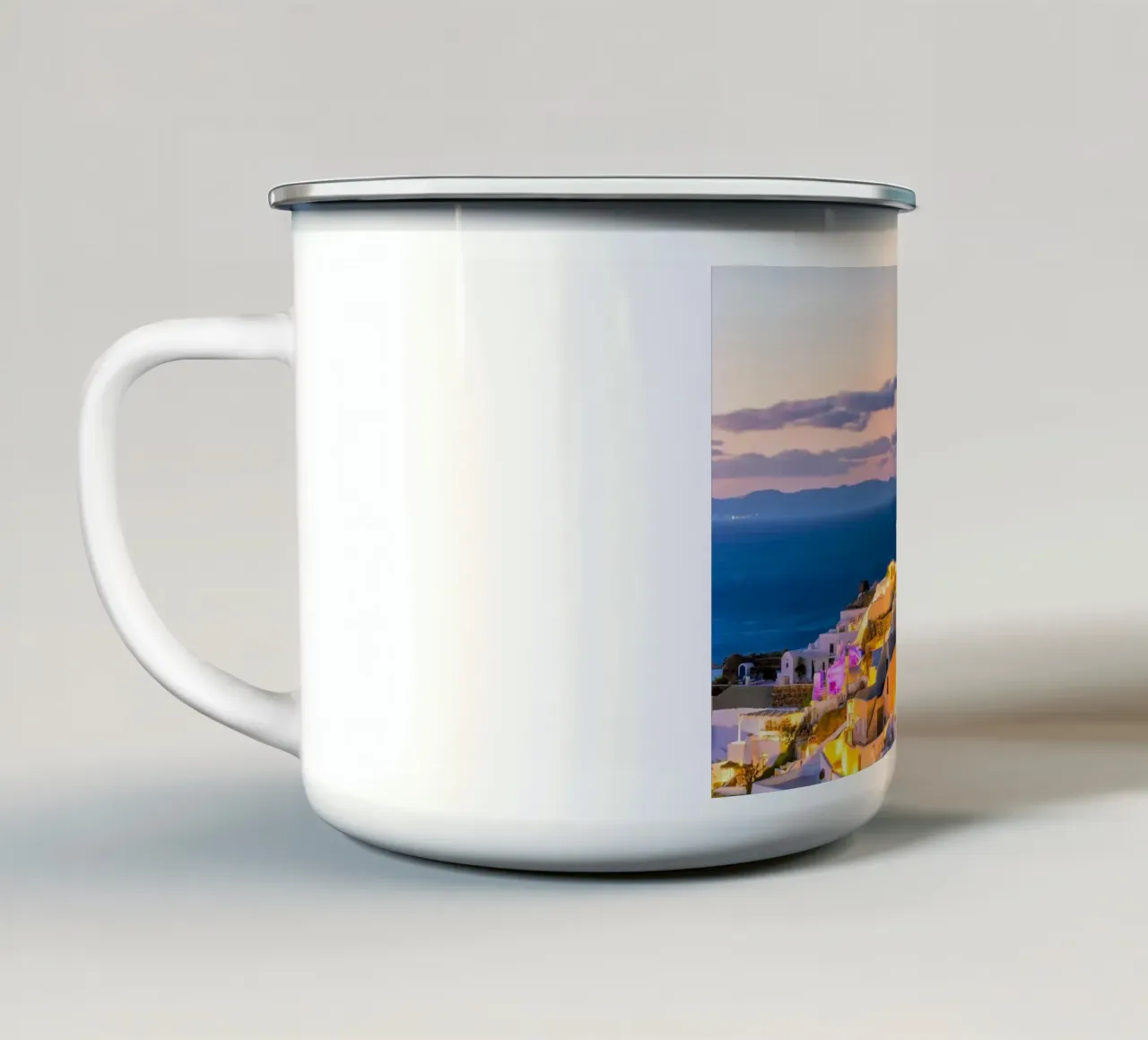 Santorini, Greece tazza in smalto da Wanderlust Vibes
