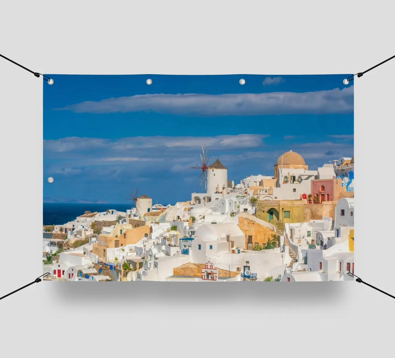 Santorini, Greece telo in pvc da Wanderlust Vibes