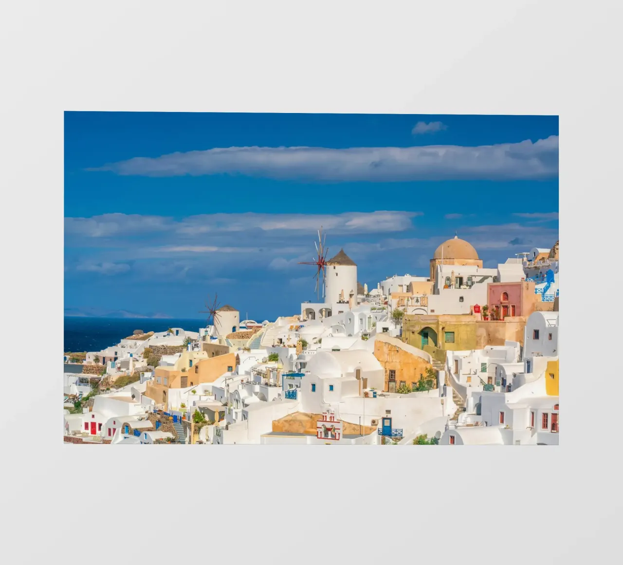 Santorini, Greece telo in pvc da Wanderlust Vibes