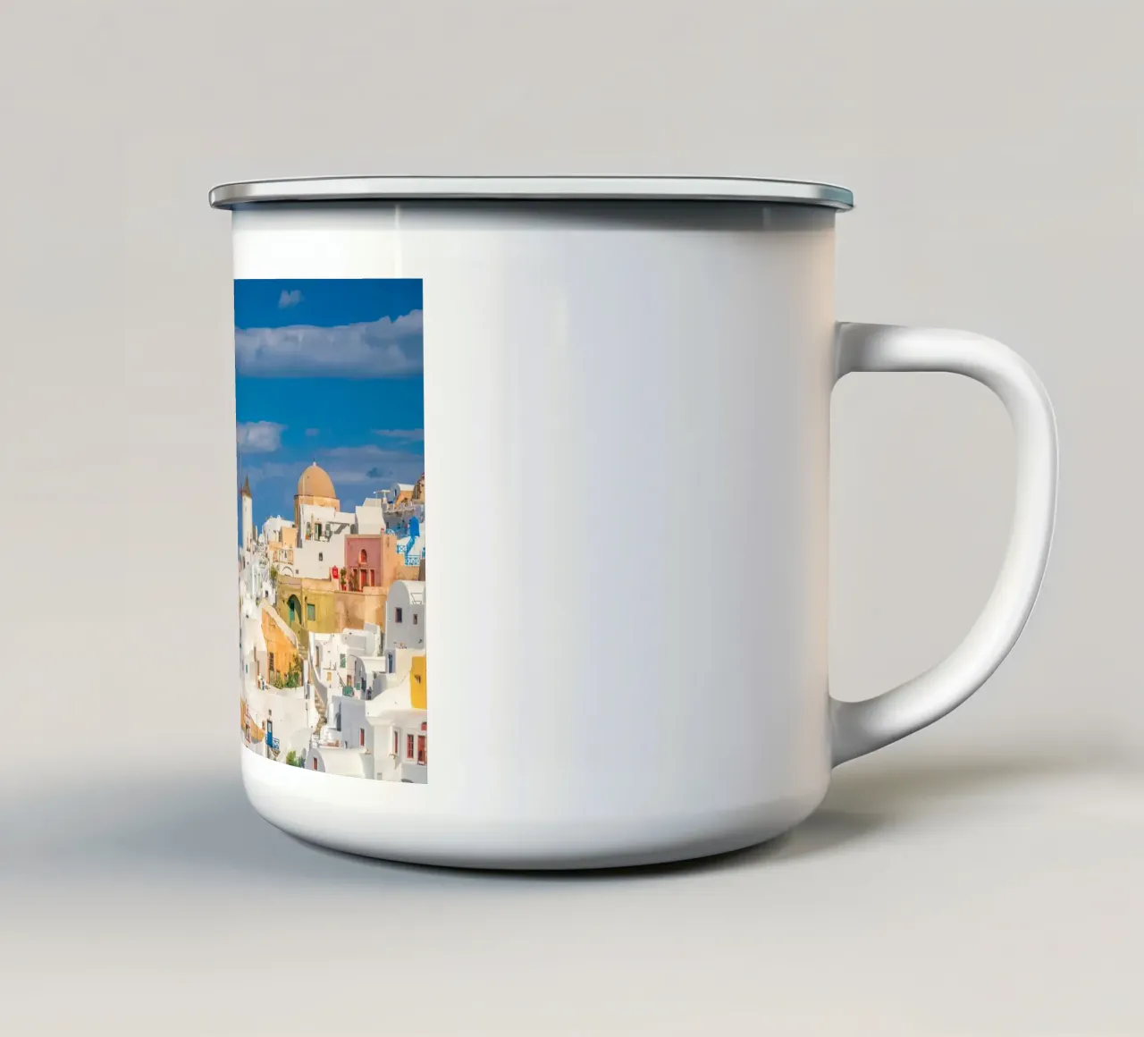 Santorini, Greece tazza in smalto da Wanderlust Vibes