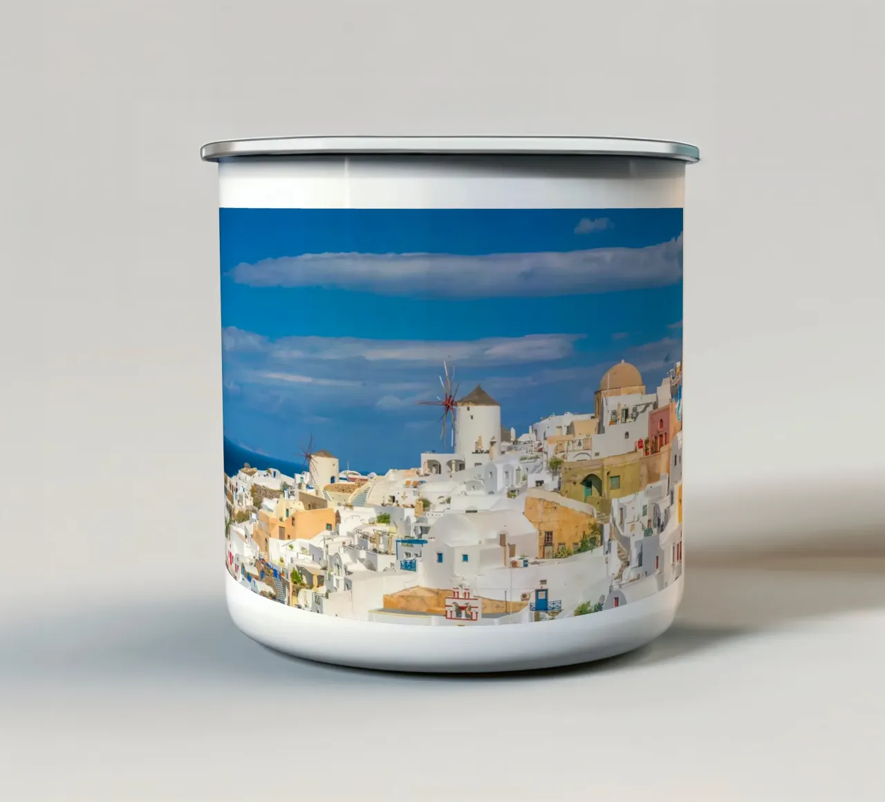 Santorini, Greece tazza in smalto da Wanderlust Vibes