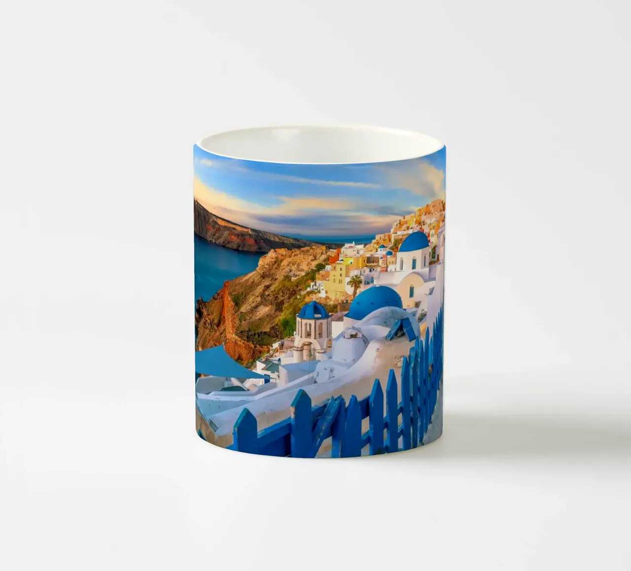 Santorini, Greece tazza in ceramica da Wanderlust Vibes