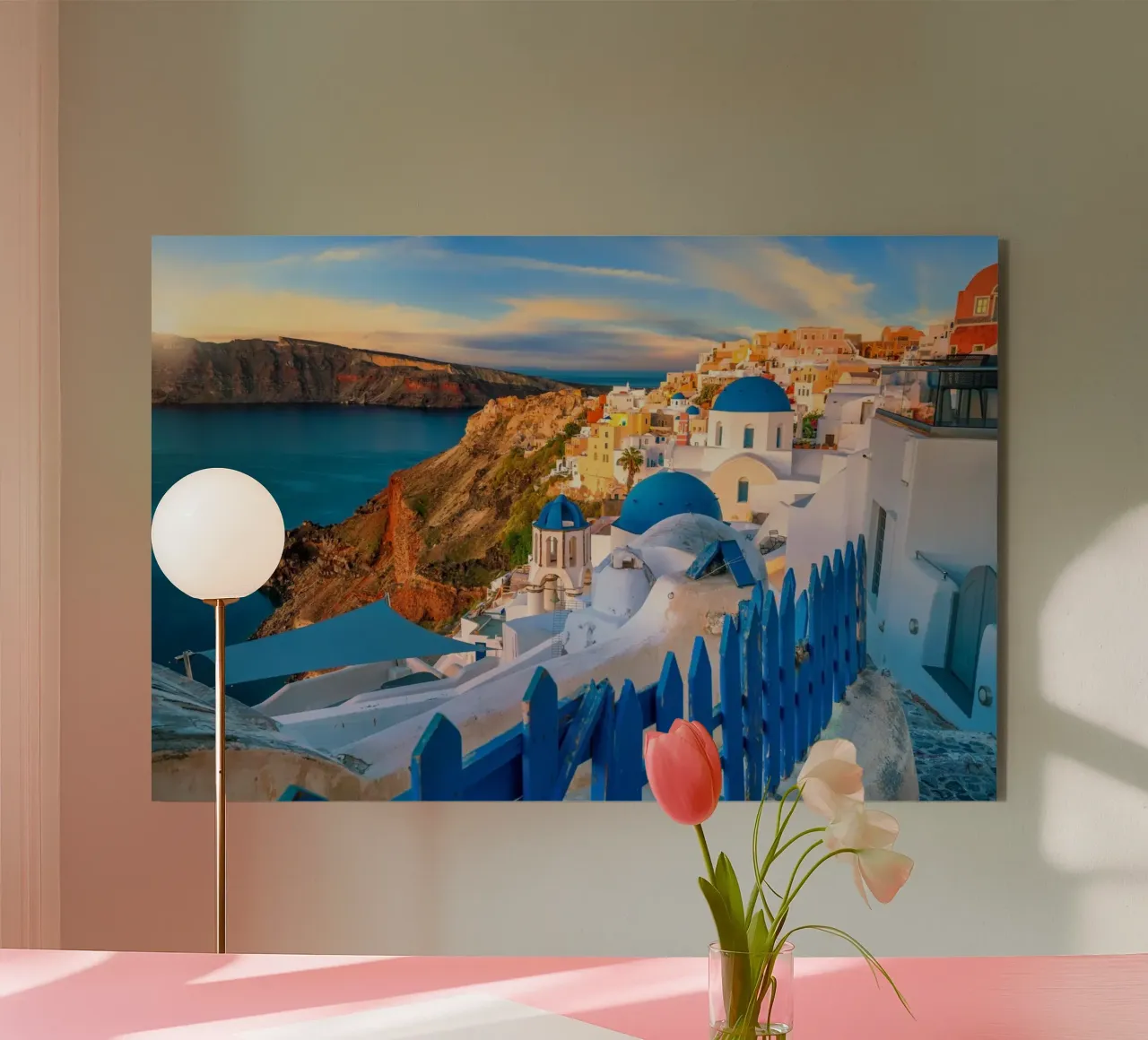 Santorini, Greece alluminio dibond da Wanderlust Vibes