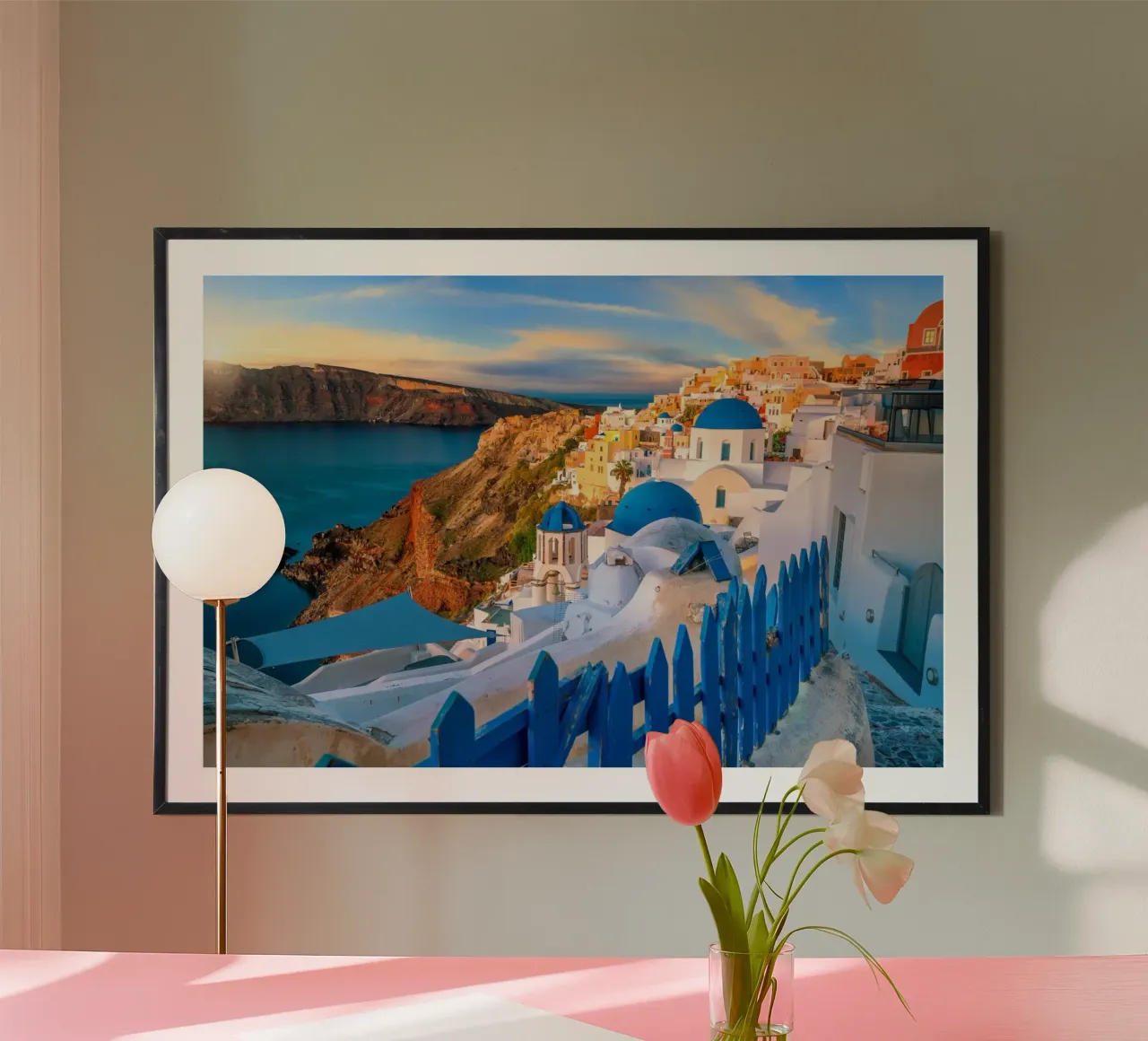 Santorini, Greece carta hahnemühle da Wanderlust Vibes