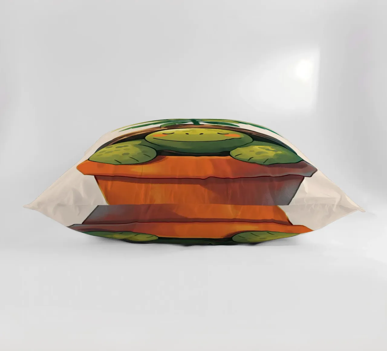 Pianta in vaso Happy Turtle cuscino da Charlotte Gagnon