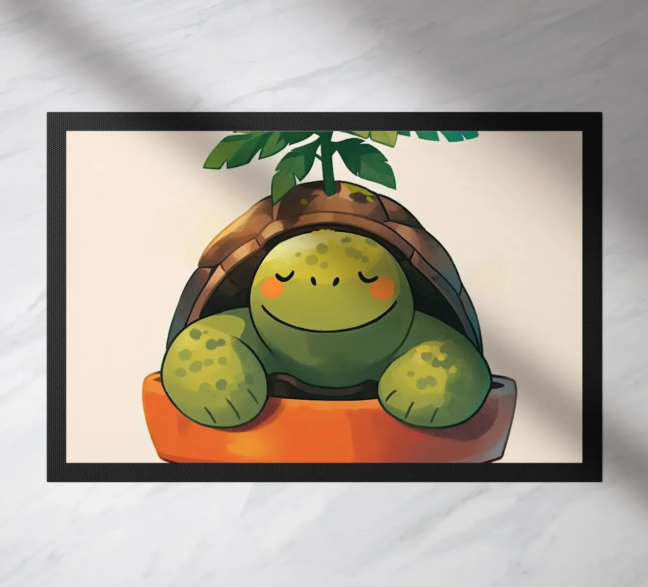 Pianta in vaso Happy Turtle zerbino da Charlotte Gagnon