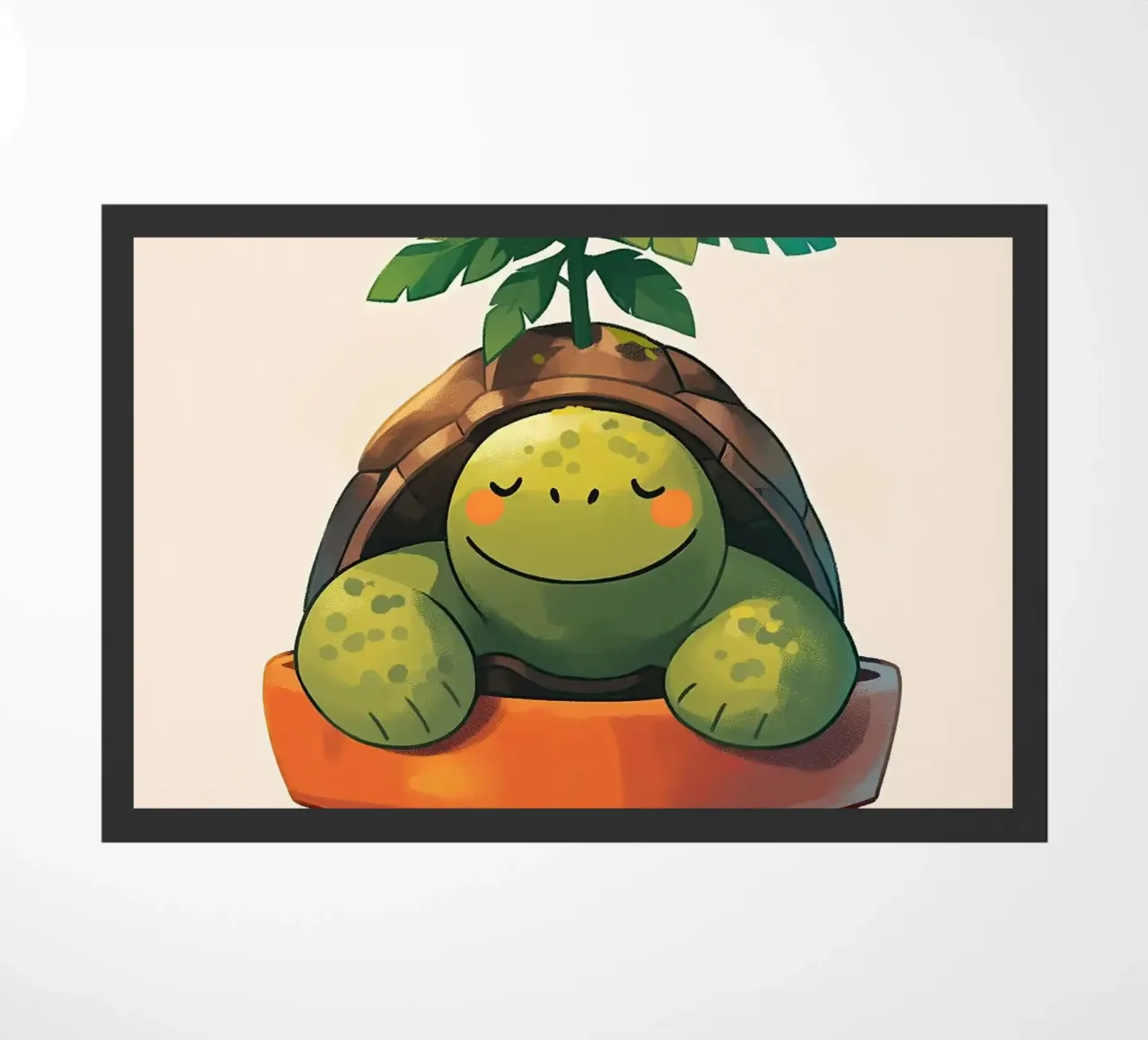 Pianta in vaso Happy Turtle zerbino da Charlotte Gagnon