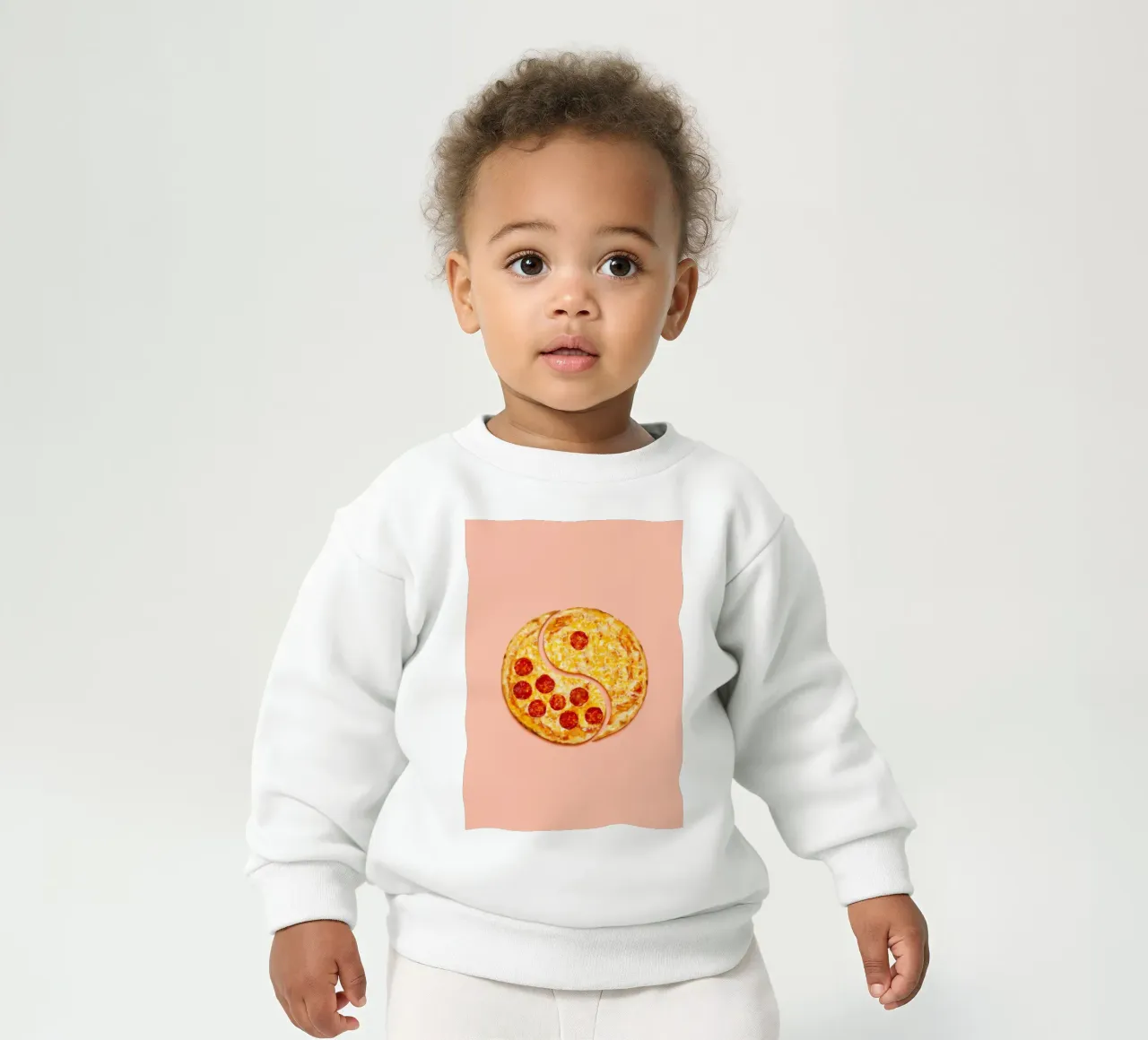 Pizza Balance felpa neonato da Charlotte Gagnon