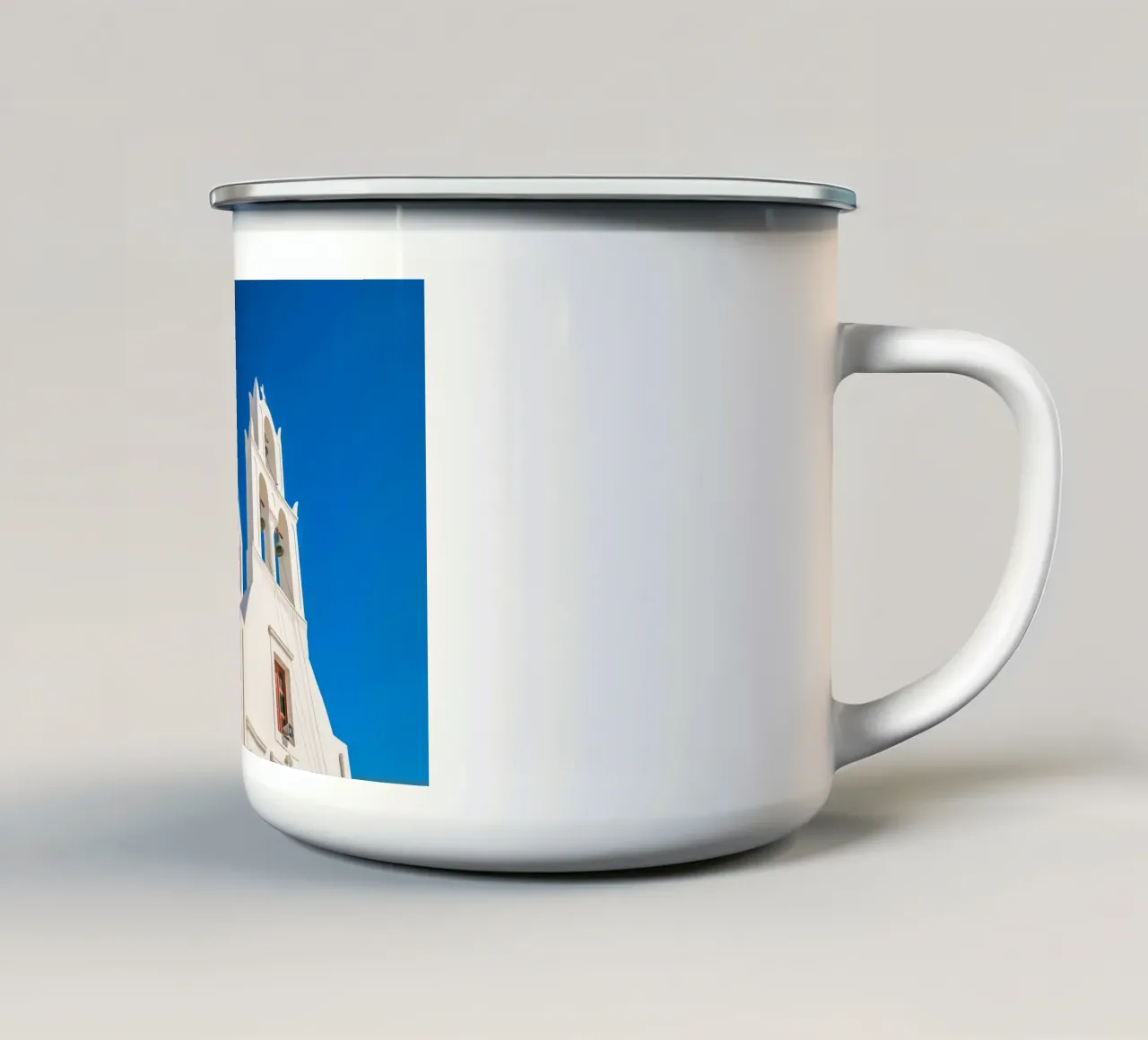 Santorini, Greece tazza in smalto da Wanderlust Vibes