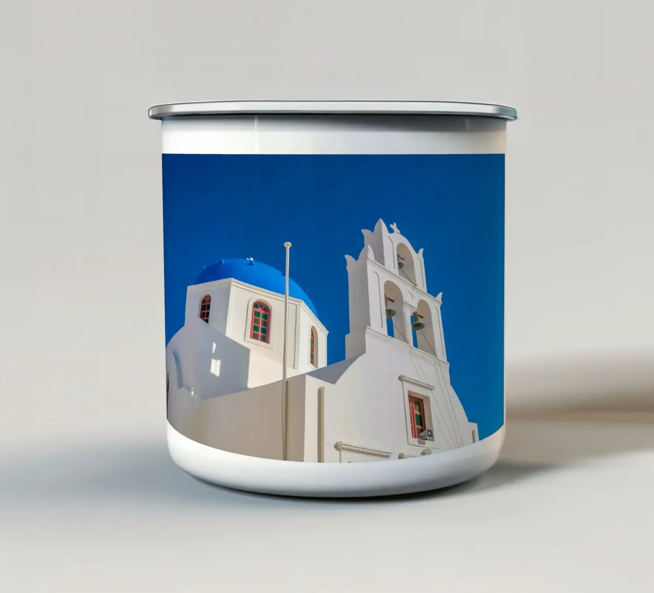 Santorini, Greece tazza in smalto da Wanderlust Vibes