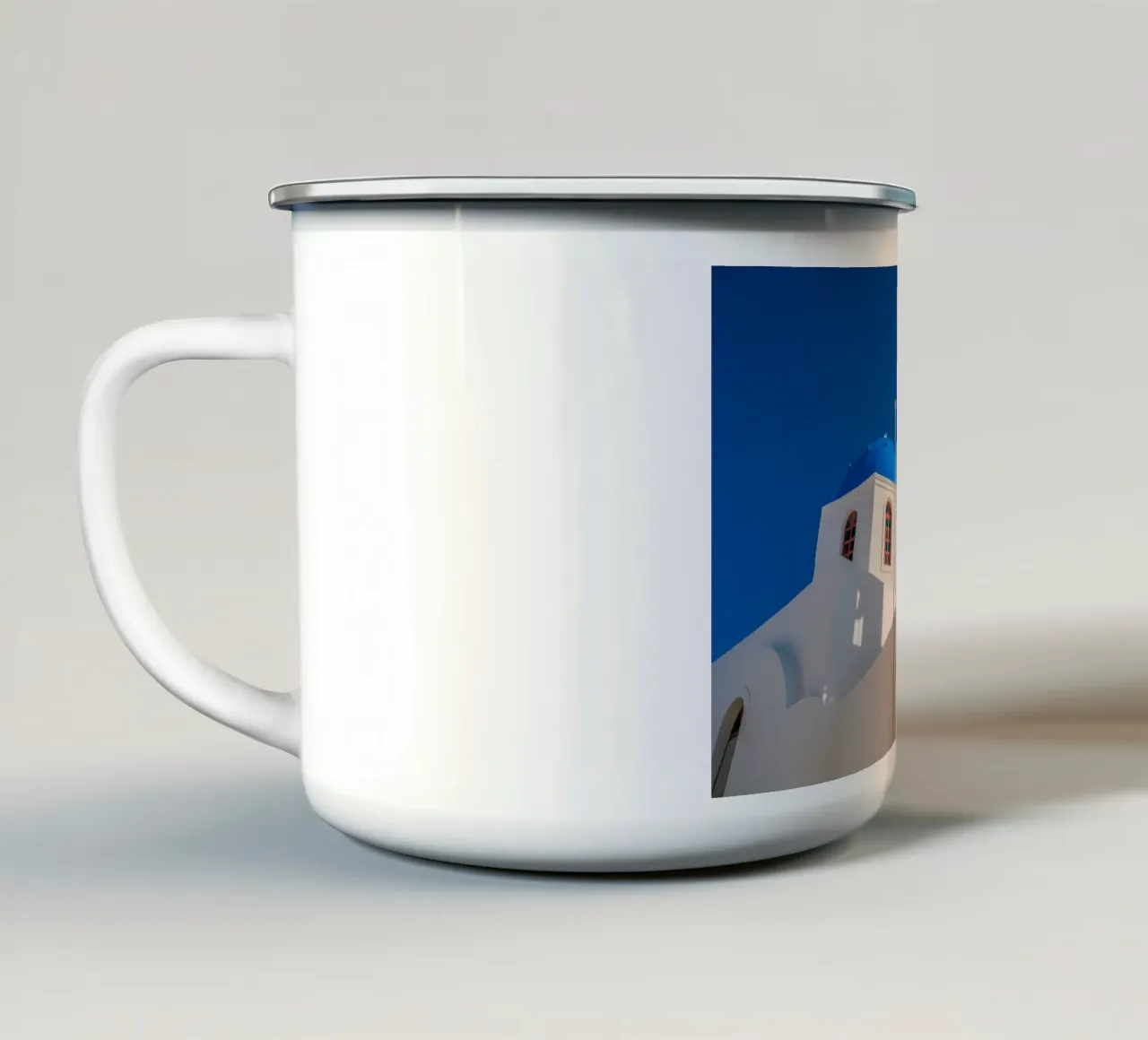 Santorini, Greece tazza in smalto da Wanderlust Vibes