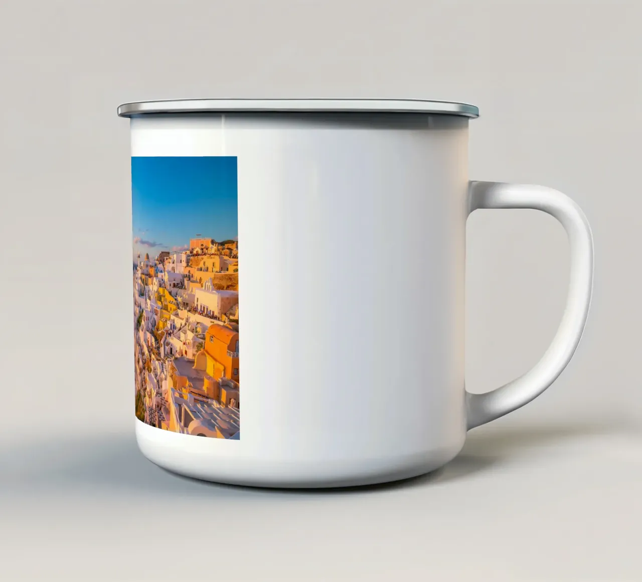 Santorini, Greece tazza in smalto da Wanderlust Vibes
